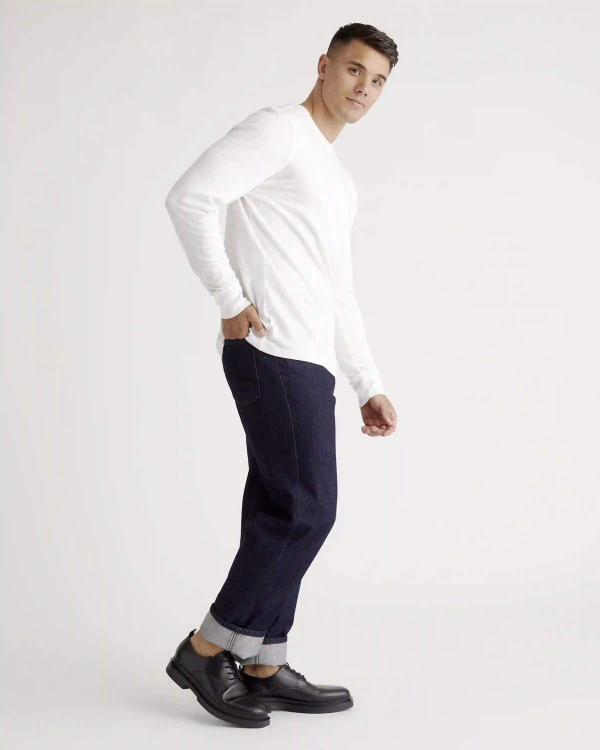 100% Organic Cotton Slub Long Sleeve Tee