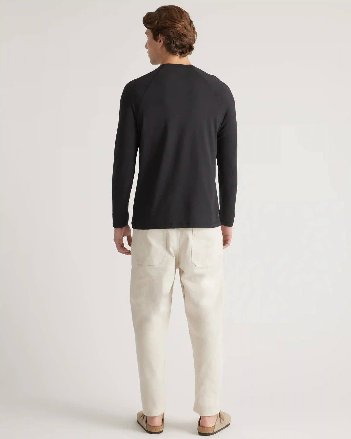 Cotton Modal Long Sleeve Henley Tee