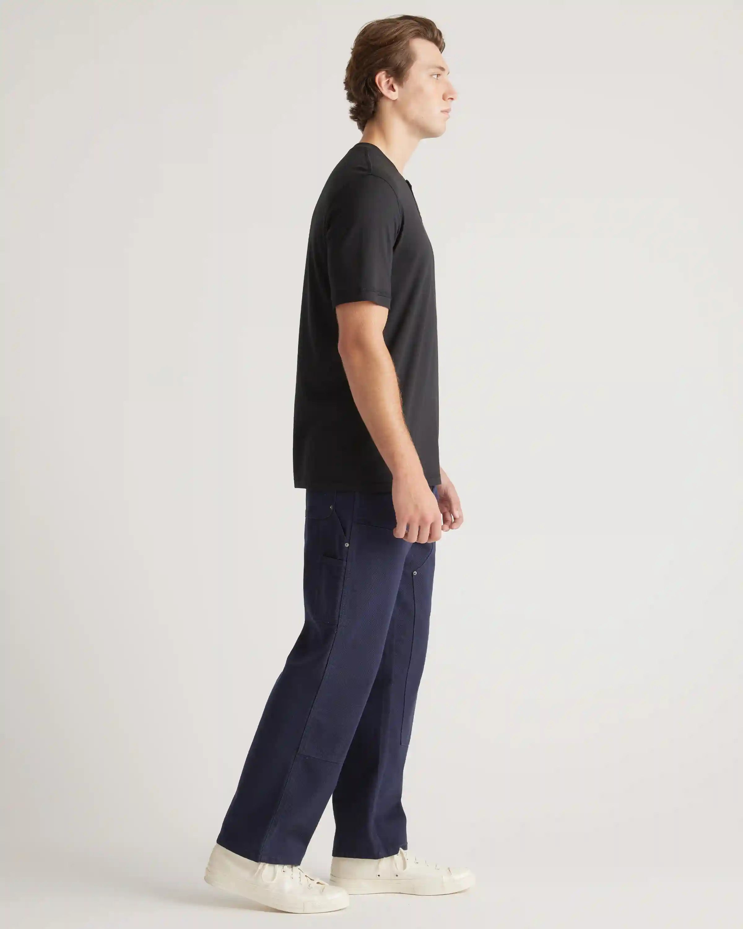 Cotton Modal Short Sleeve Henley Tee