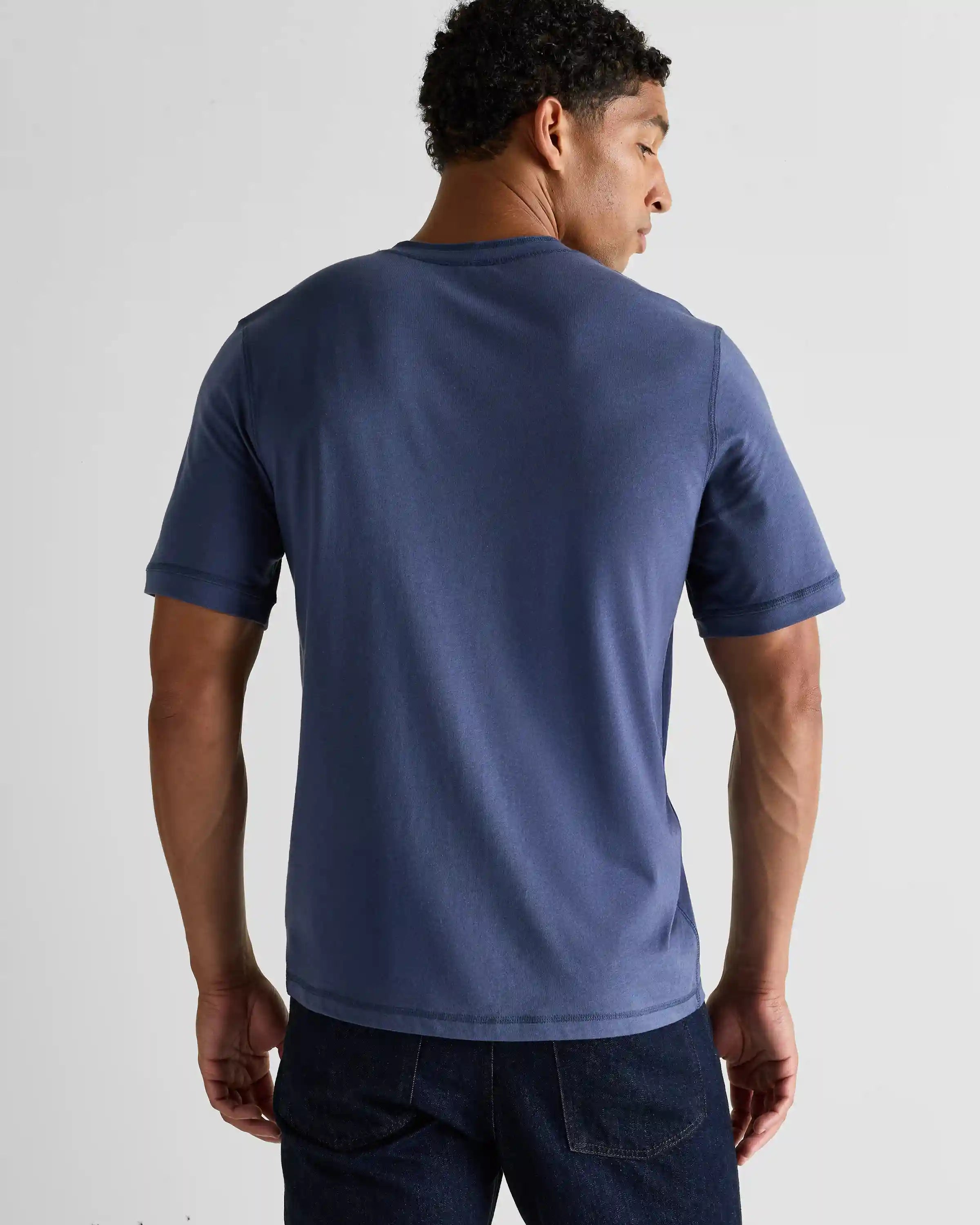 Cotton Modal Short Sleeve Henley Tee