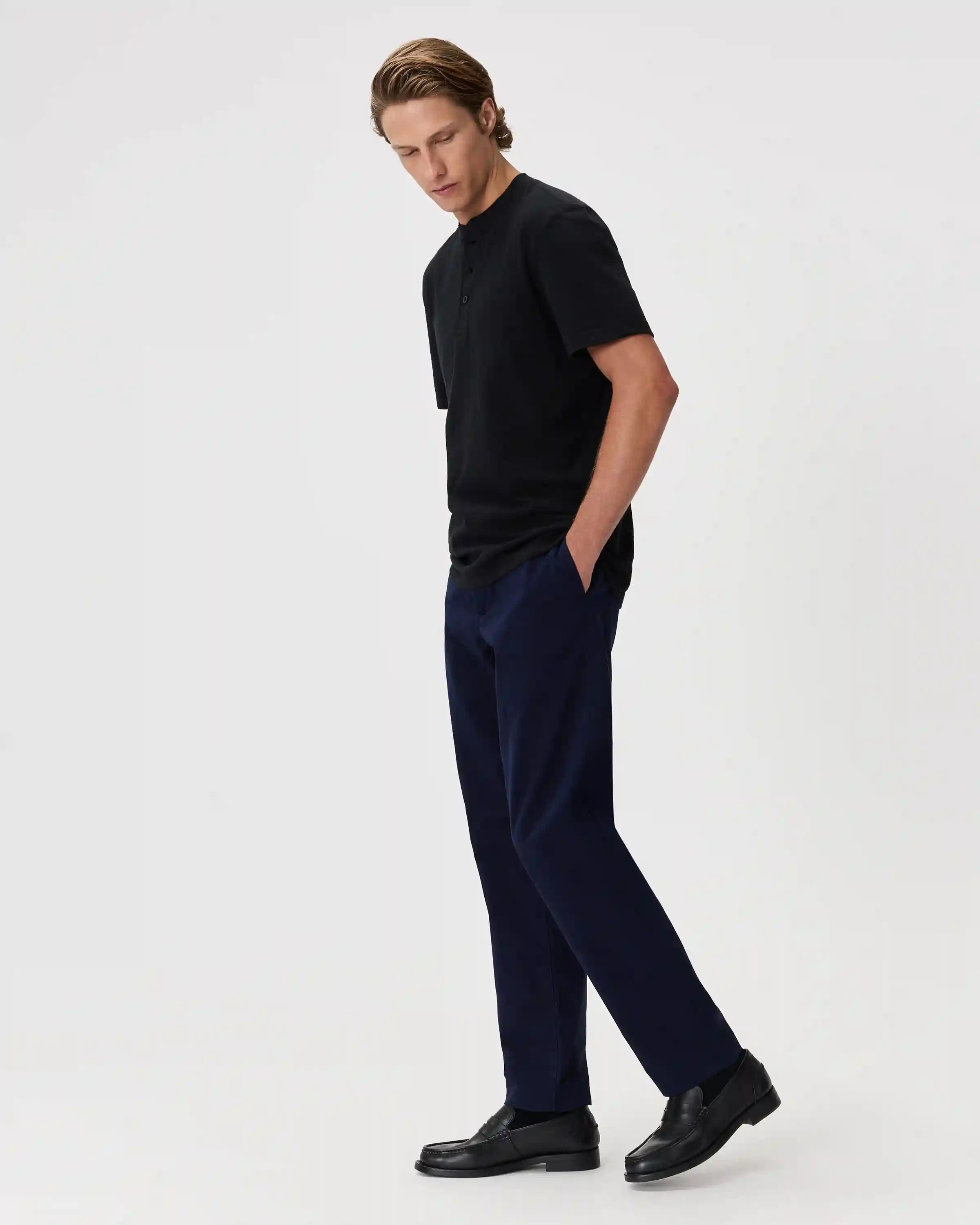 100% Organic Cotton Slub Henley Tee