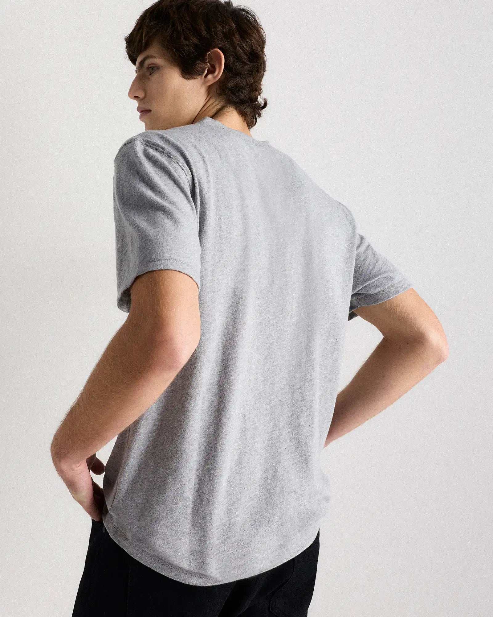 100% Organic Cotton Slub Henley Tee