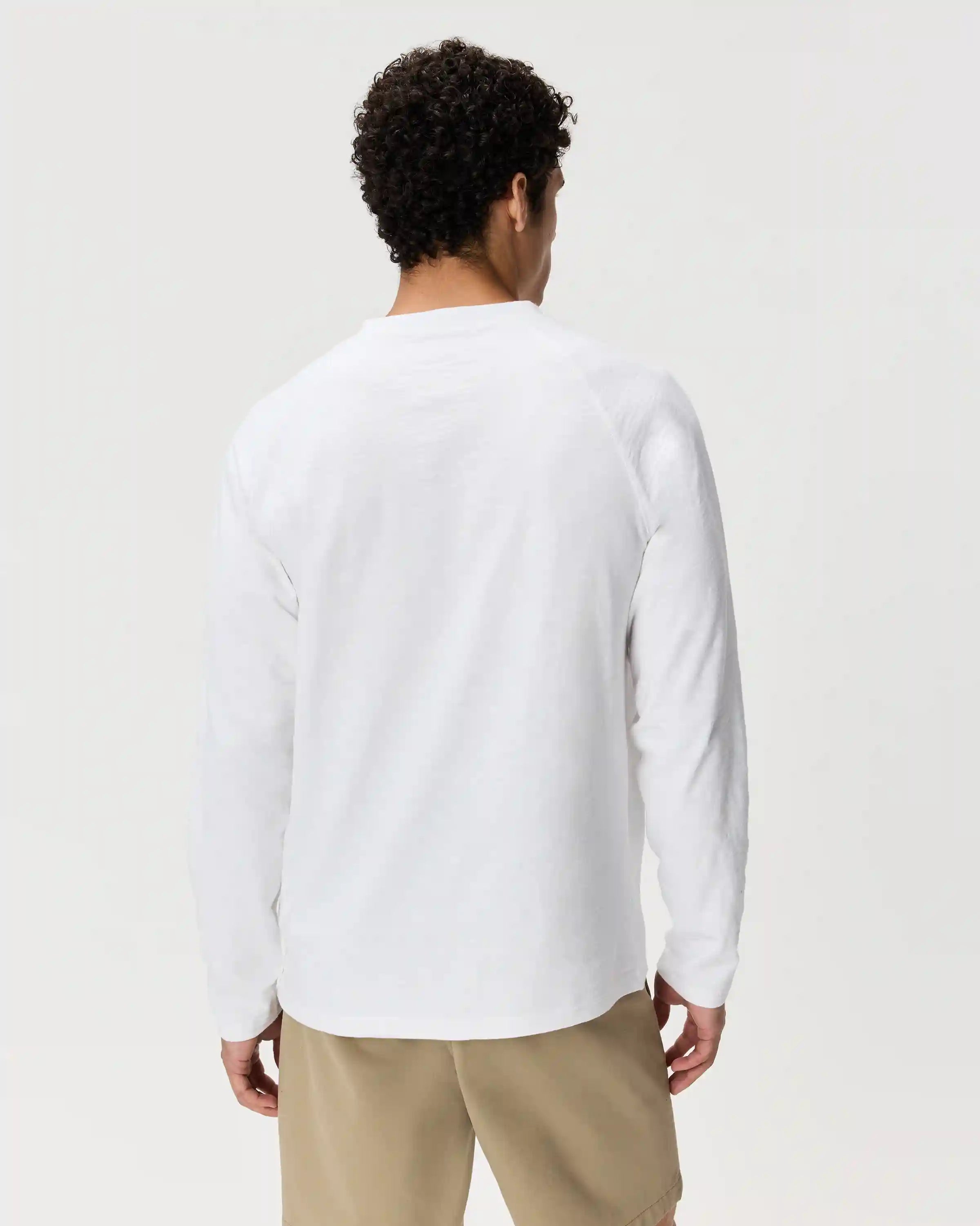 100% Organic Cotton Slub Long Sleeve Henley