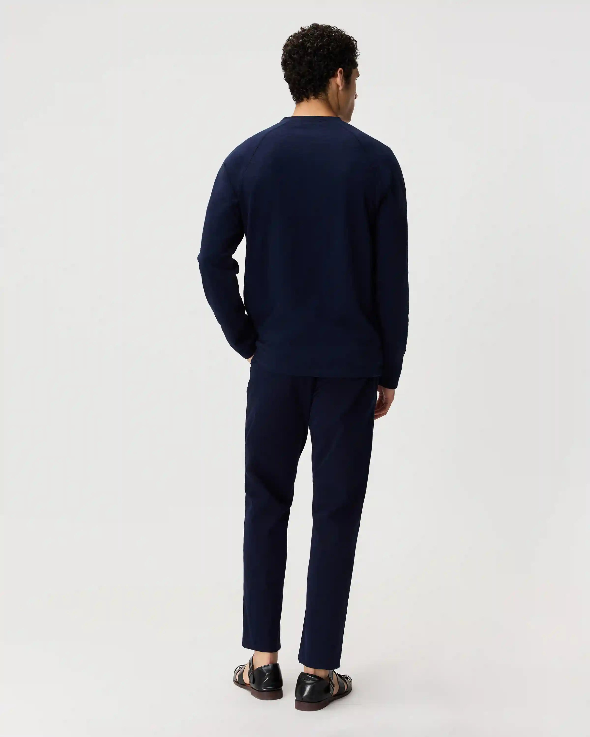 100% Organic Cotton Slub Long Sleeve Henley