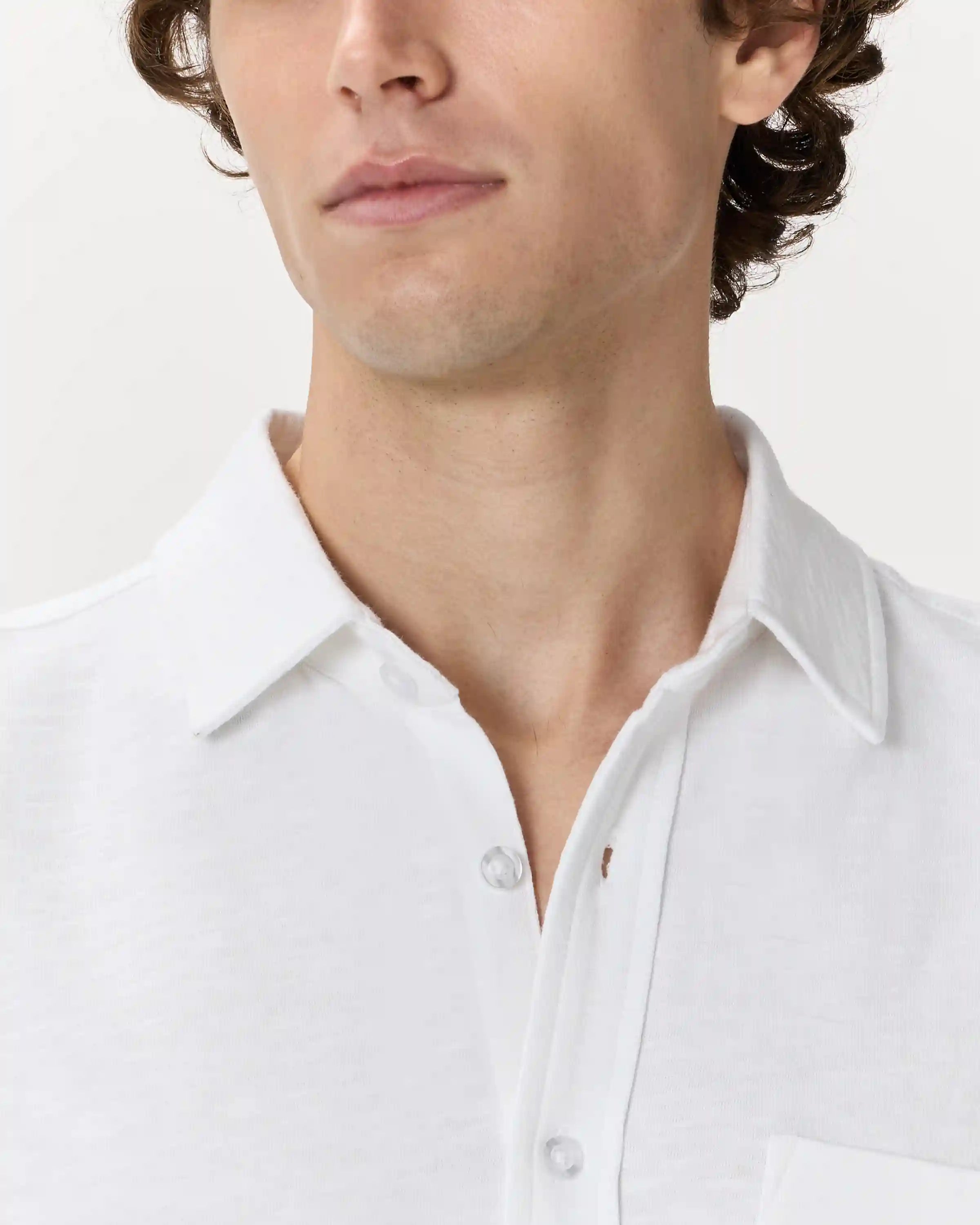 100% Organic Cotton Slub Short Sleeve Button Up Shirt