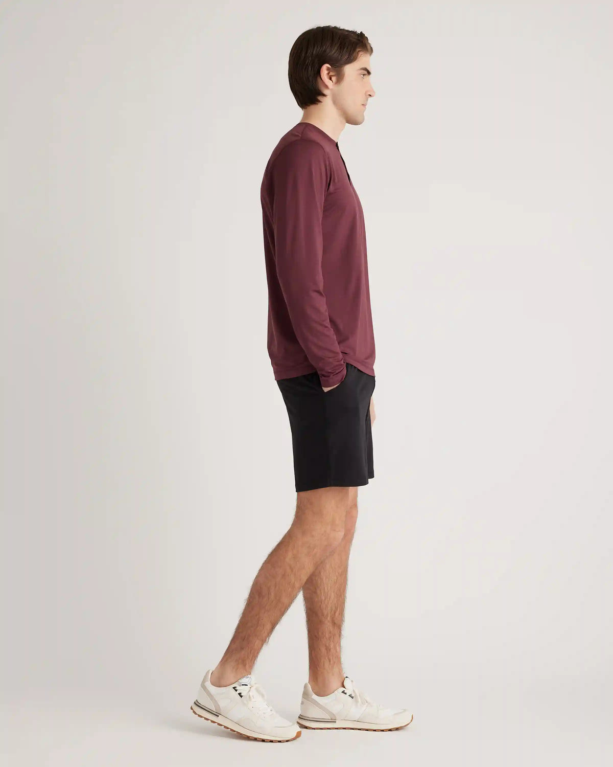 Flowknit Breeze Performance Long Sleeve Henley Tee
