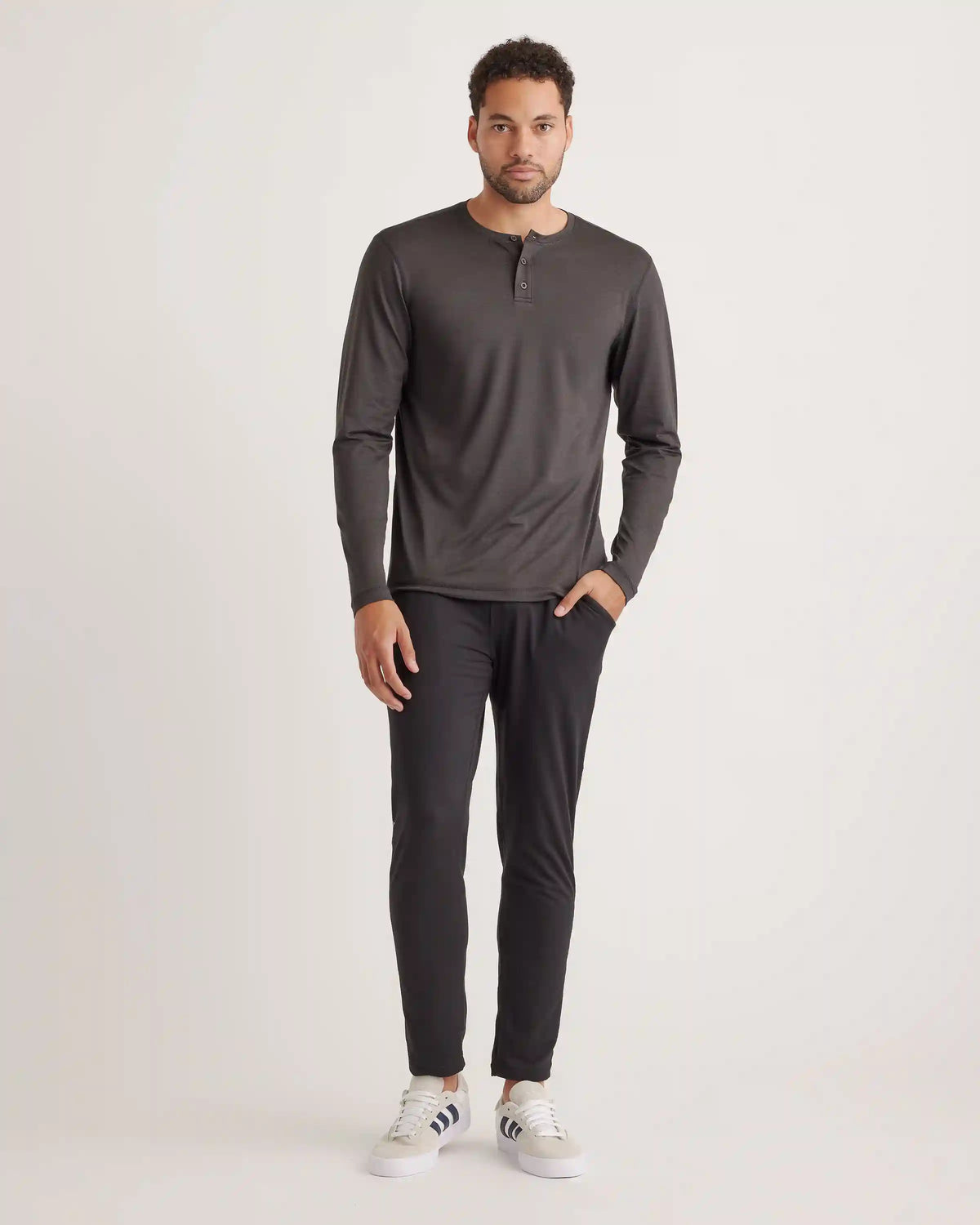 Flowknit Breeze Performance Long Sleeve Henley Tee