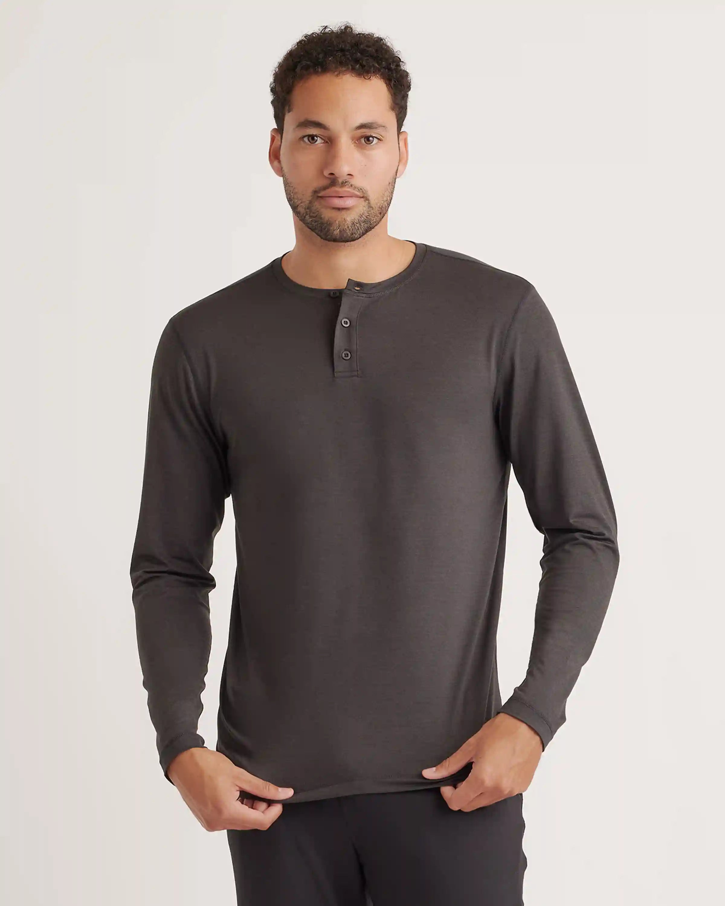 Flowknit Breeze Performance Long Sleeve Henley Tee