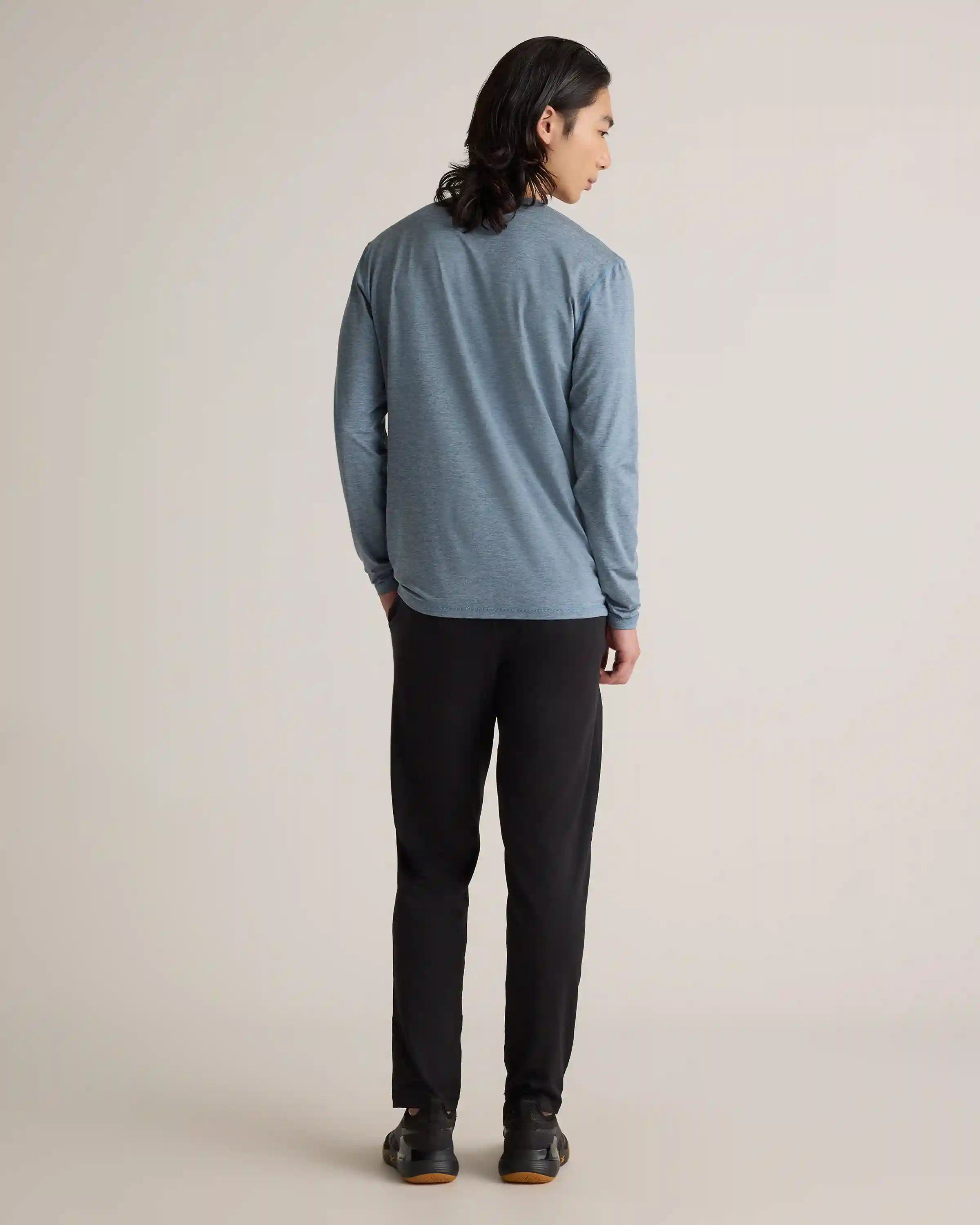 Flowknit Breeze Performance Long Sleeve Henley Tee