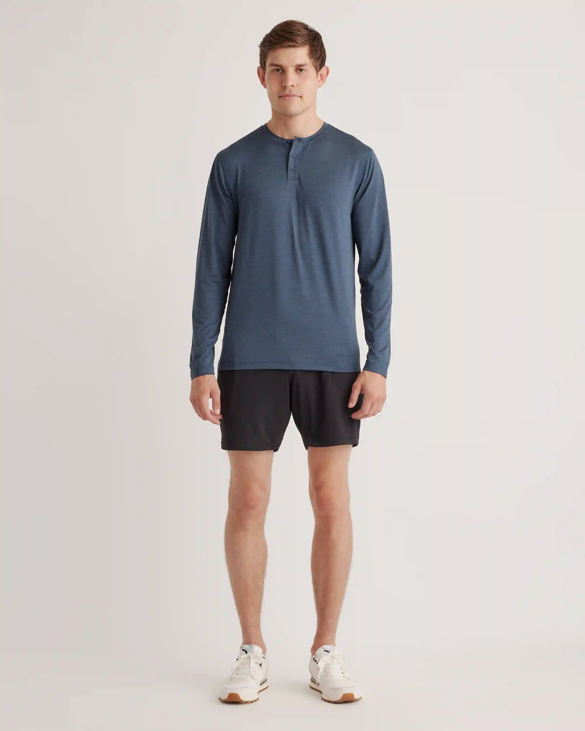 Flowknit Breeze Performance Long Sleeve Henley Tee