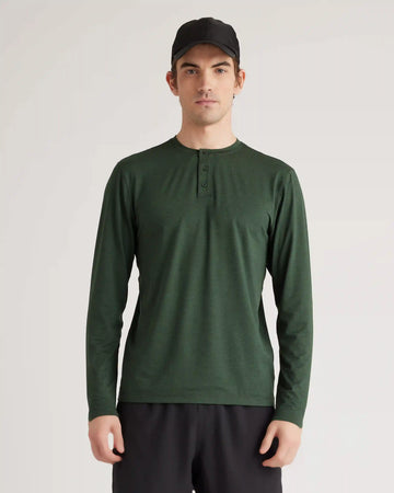 Flowknit Breeze Performance Long Sleeve Henley Tee