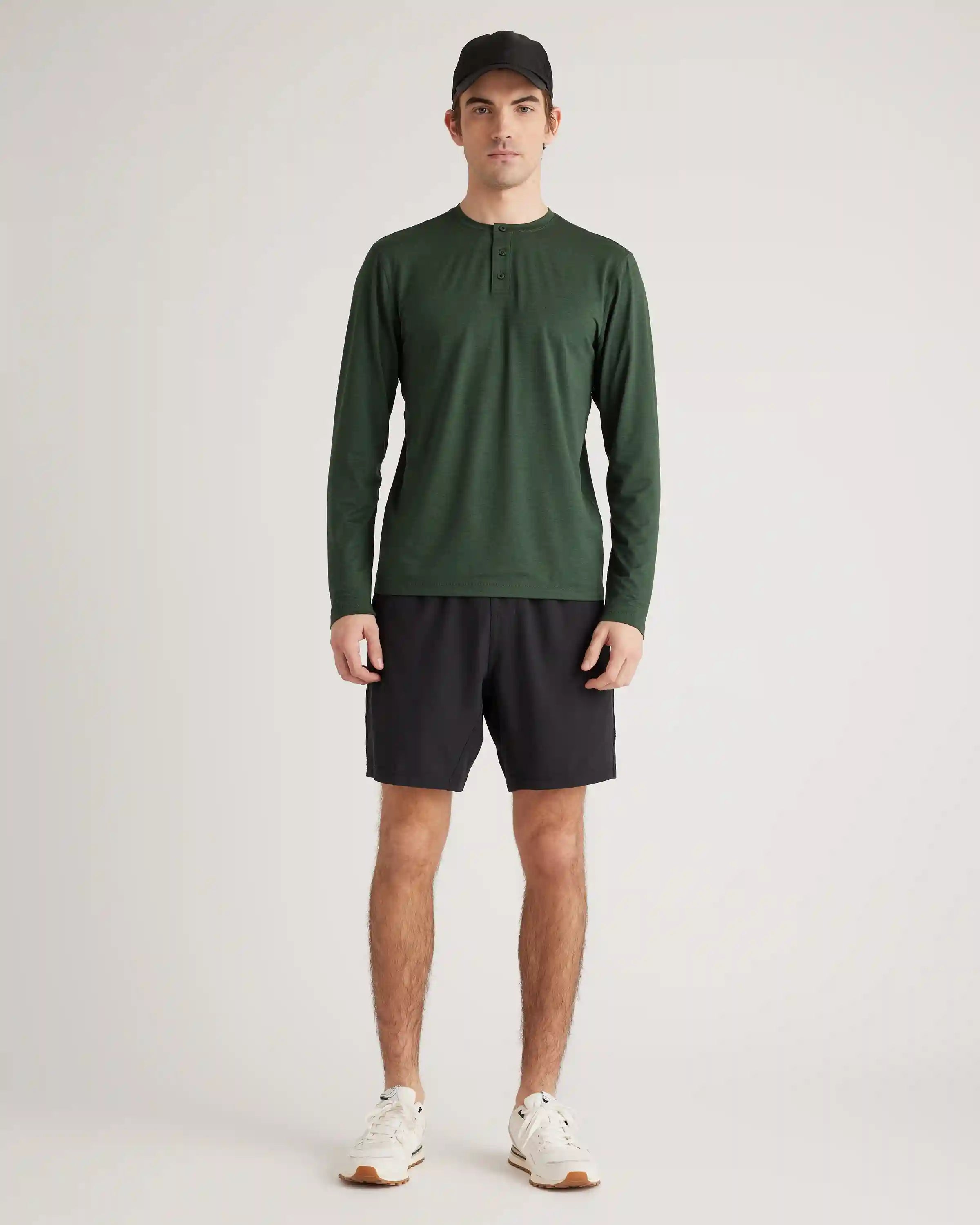Flowknit Breeze Performance Long Sleeve Henley Tee