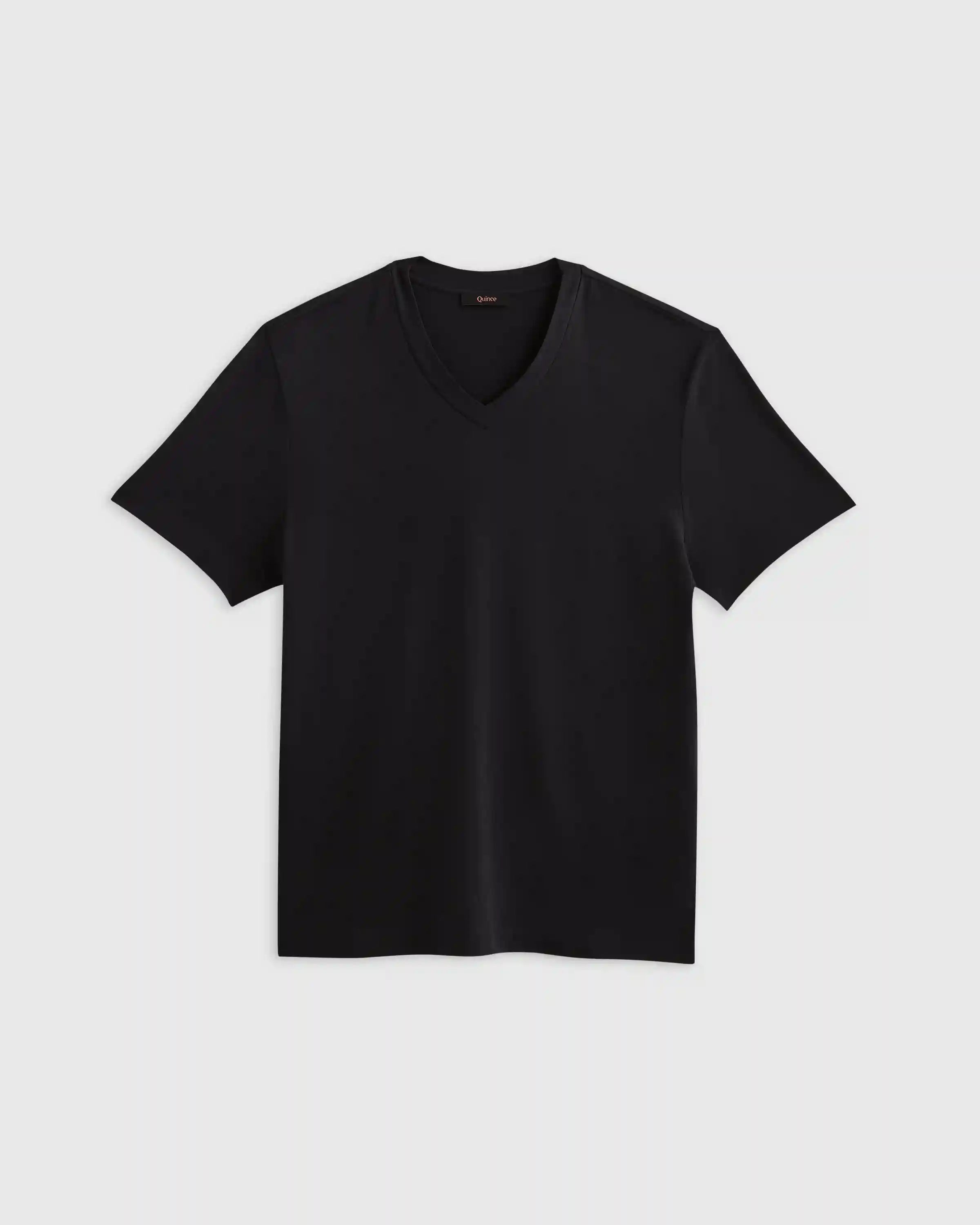 100% Pima Cotton Luxe Touch V-Neck Tee