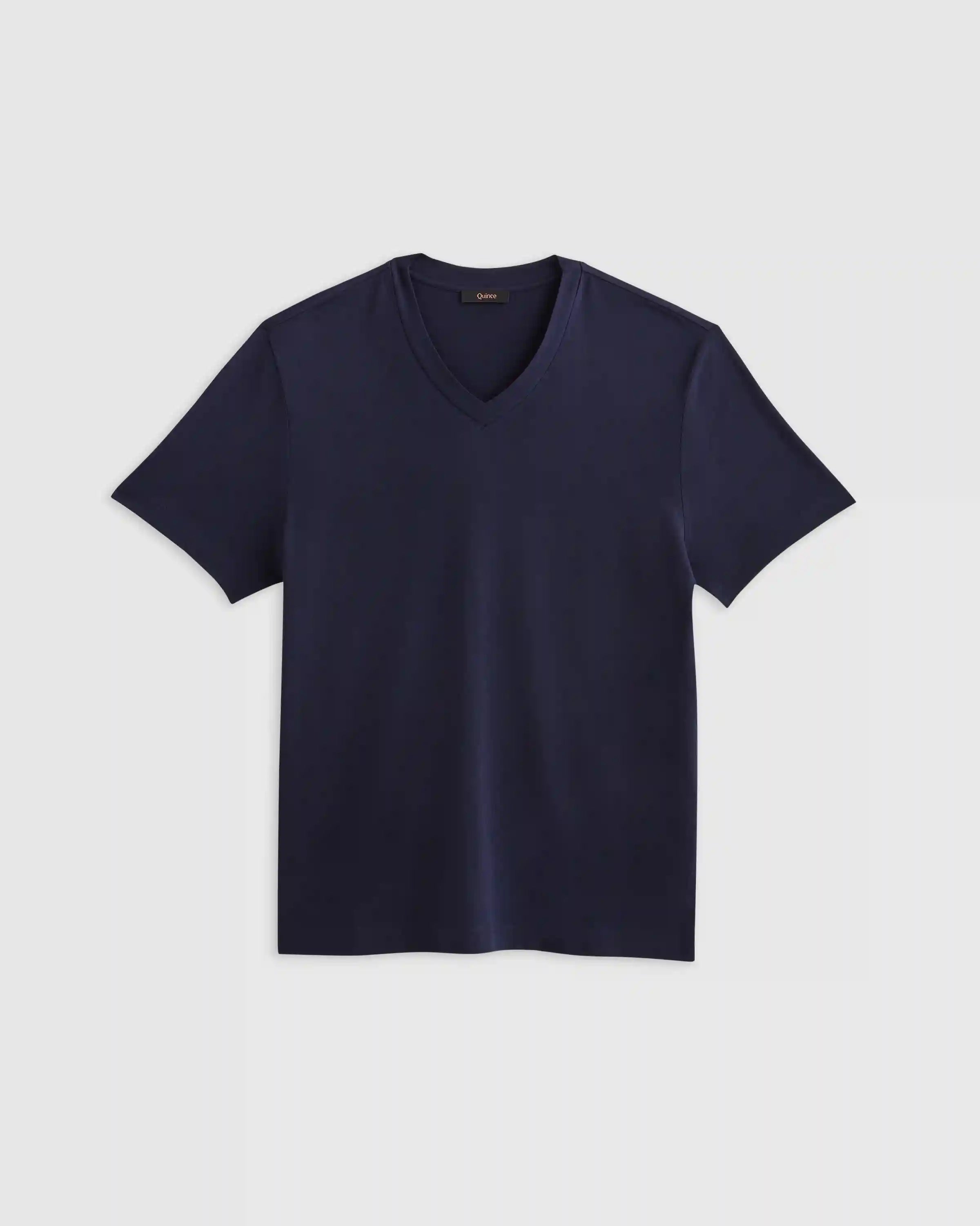 100% Pima Cotton Luxe Touch V-Neck Tee