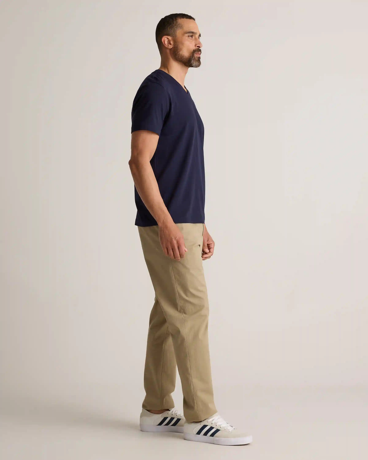 100% Pima Cotton Luxe Touch V-Neck Tee