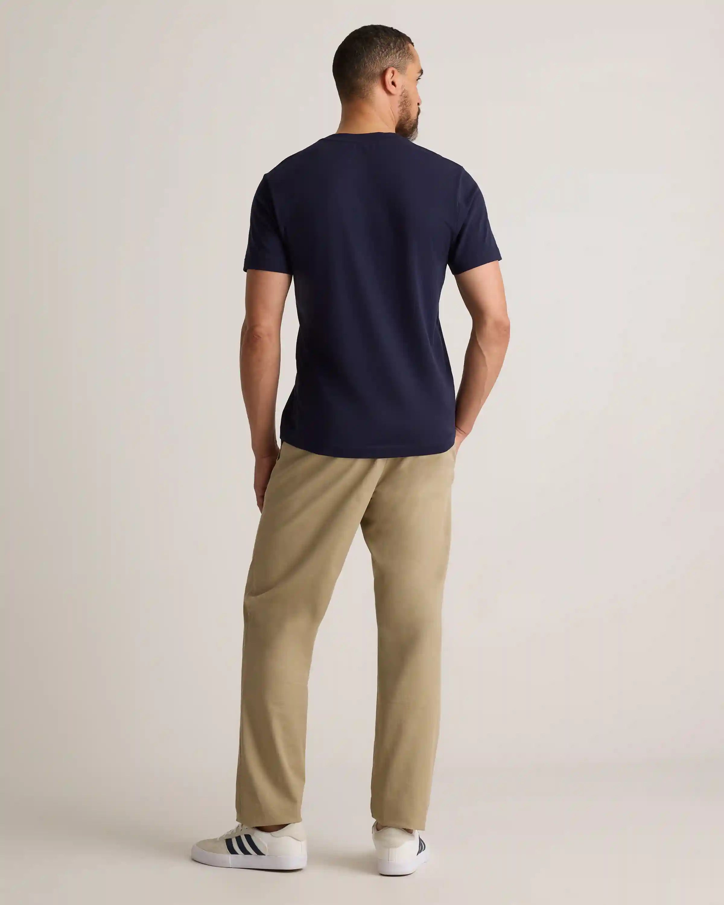 100% Pima Cotton Luxe Touch V-Neck Tee