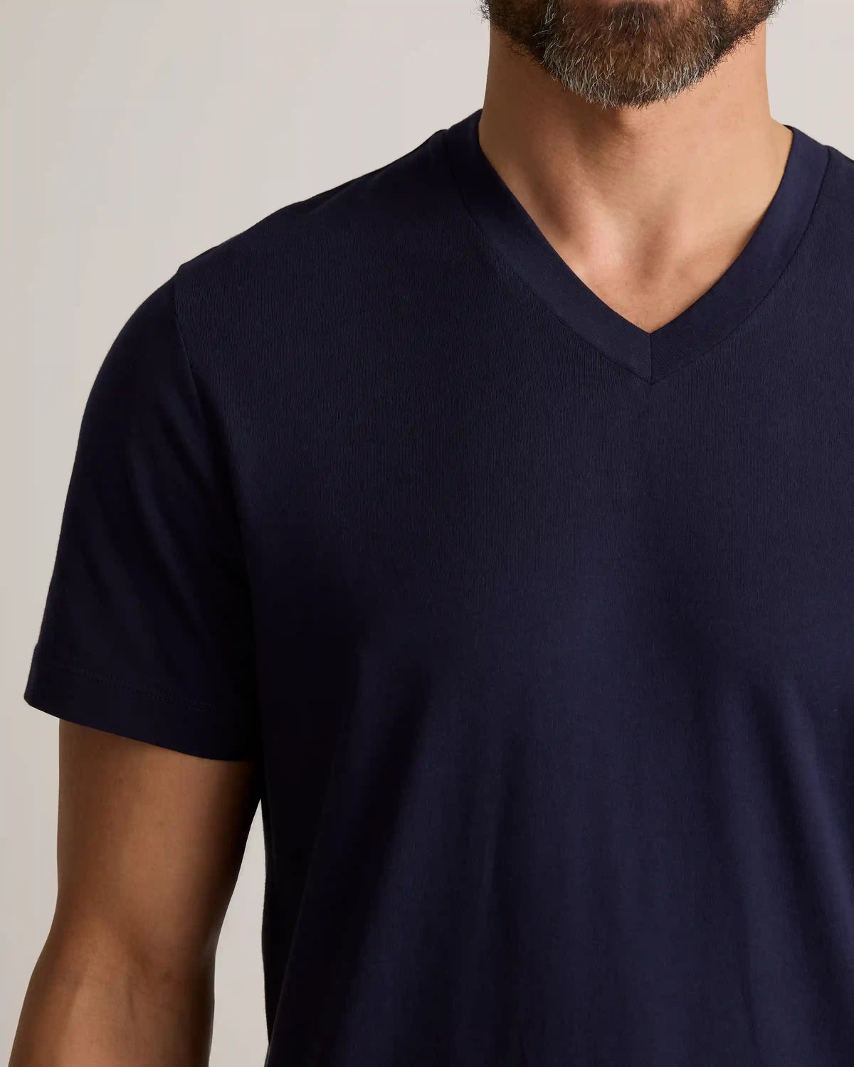 100% Pima Cotton Luxe Touch V-Neck Tee