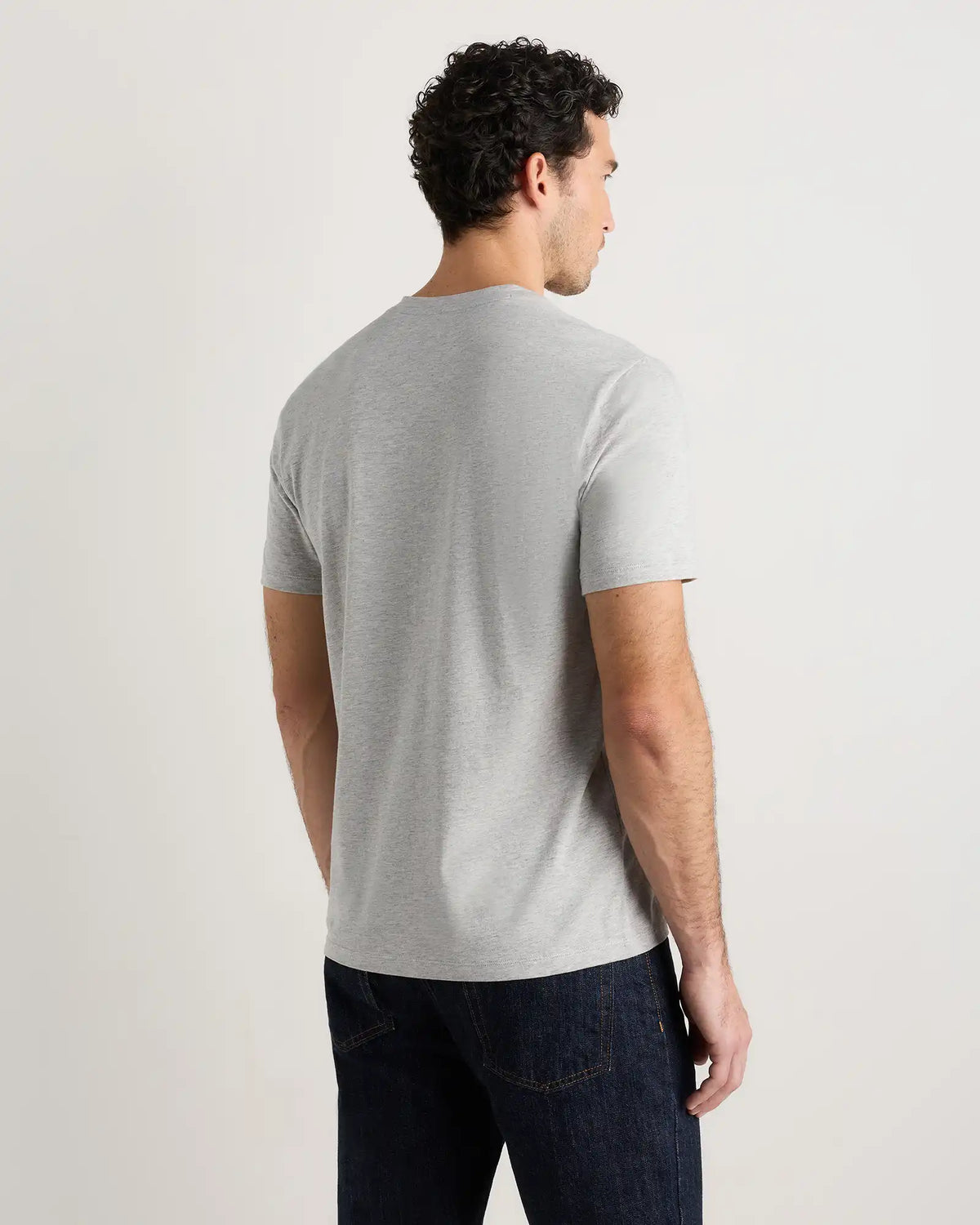 100% Pima Cotton Luxe Touch V-Neck Tee
