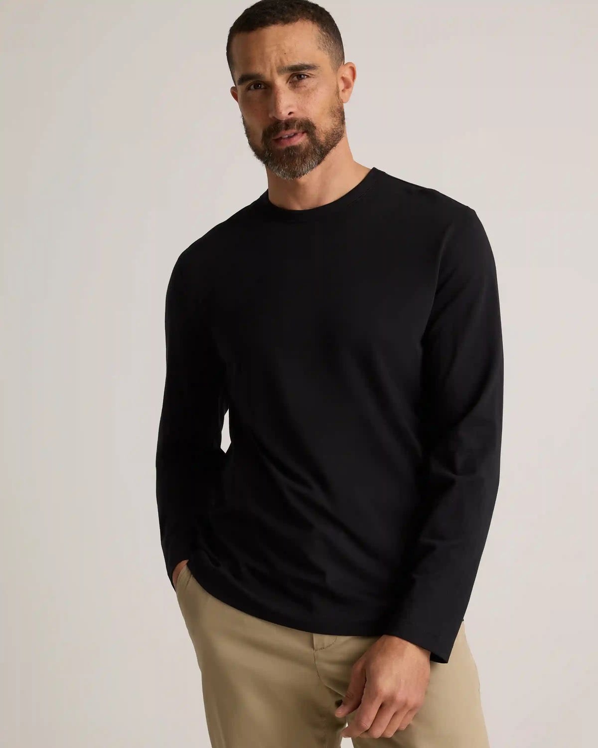 100% Pima Cotton Luxe Touch Long Sleeve Tee