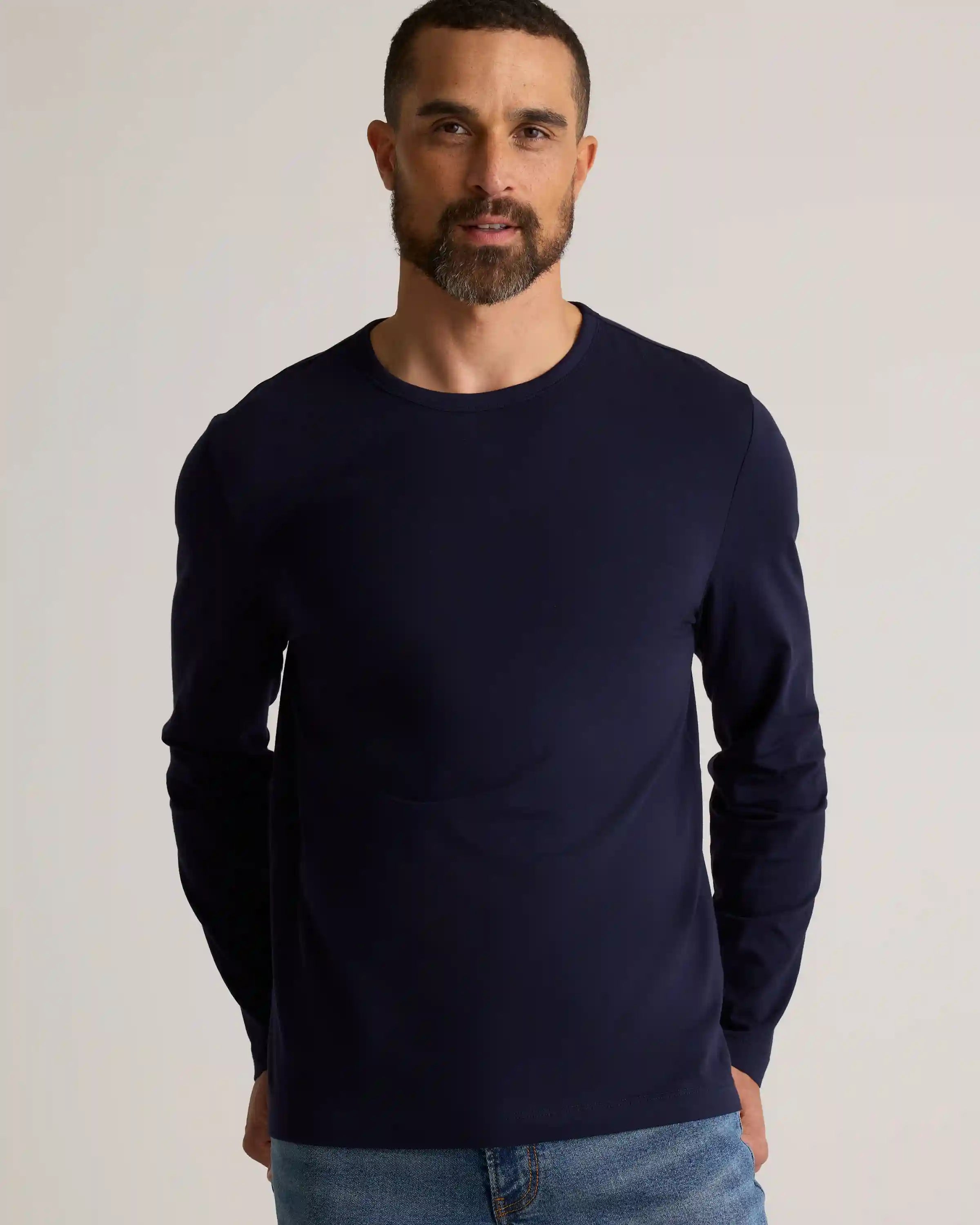 100% Pima Cotton Luxe Touch Long Sleeve Tee