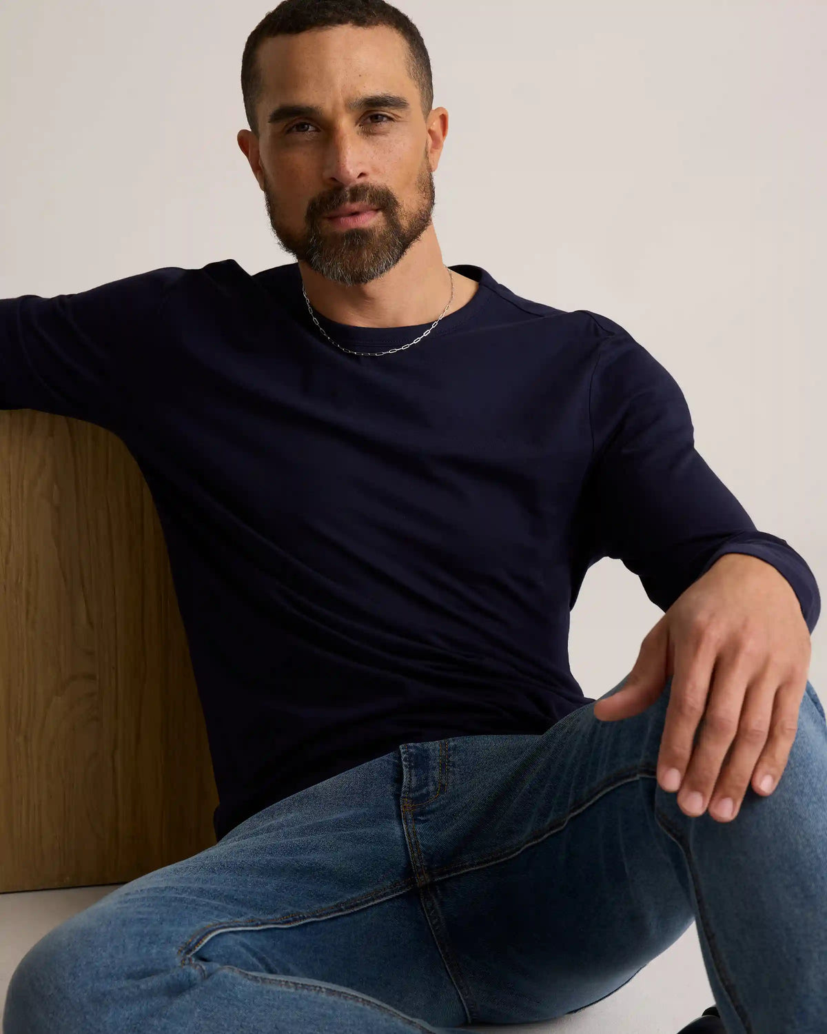 100% Pima Cotton Luxe Touch Long Sleeve Tee