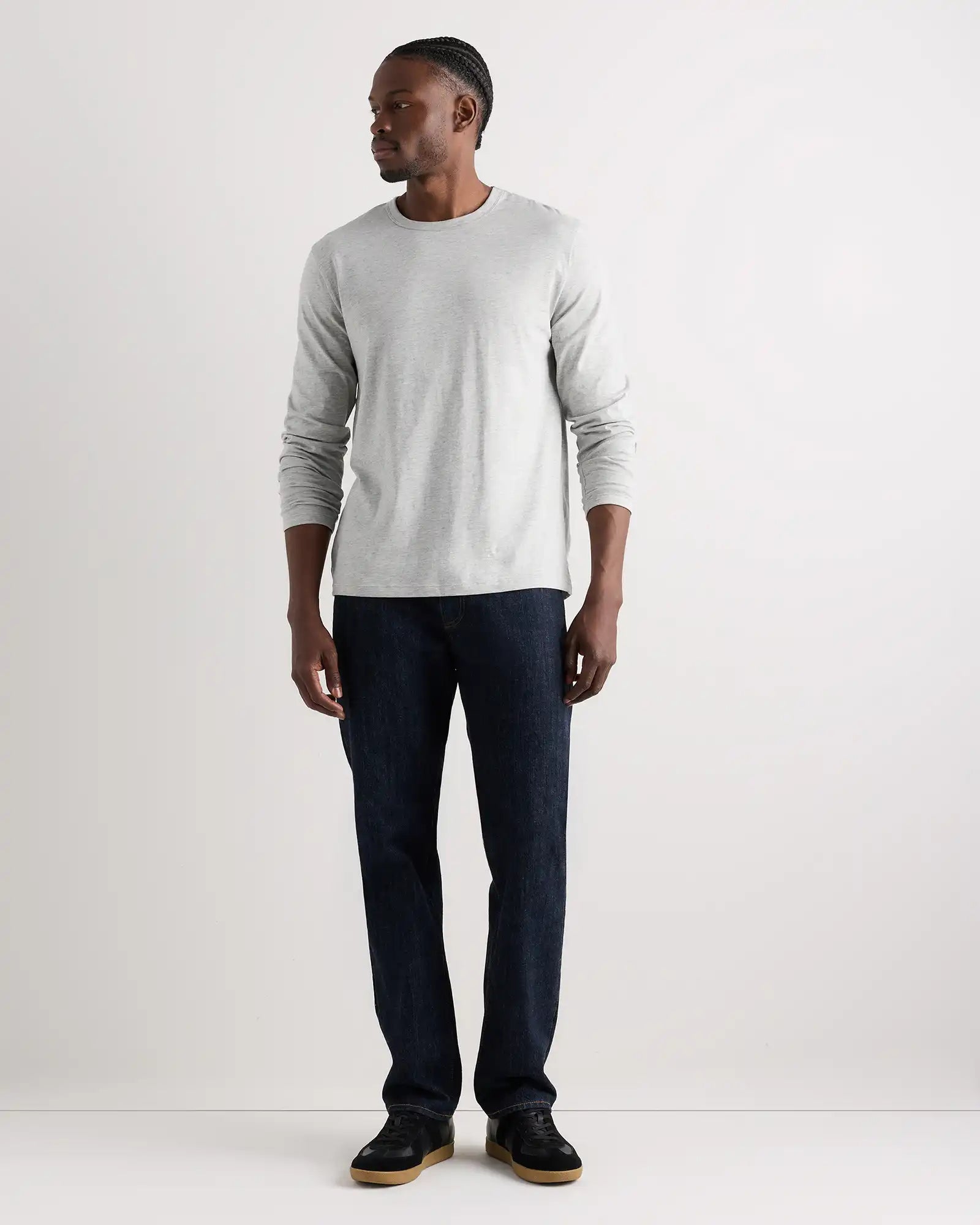 100% Pima Cotton Luxe Touch Long Sleeve Tee