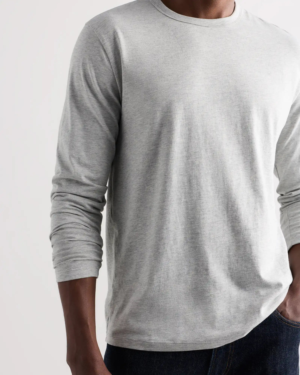 100% Pima Cotton Luxe Touch Long Sleeve Tee