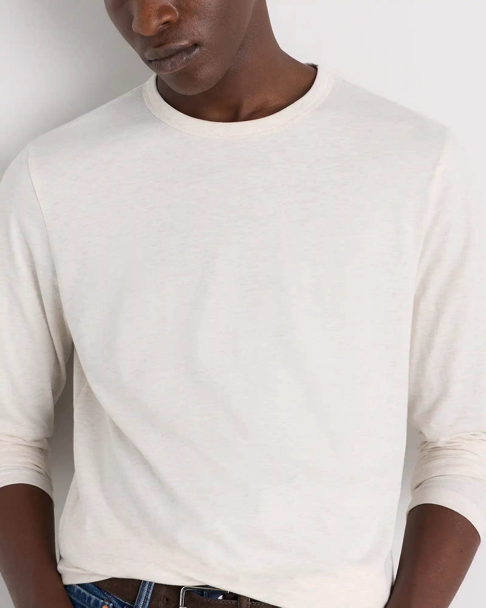 100% Pima Cotton Luxe Touch Long Sleeve Tee