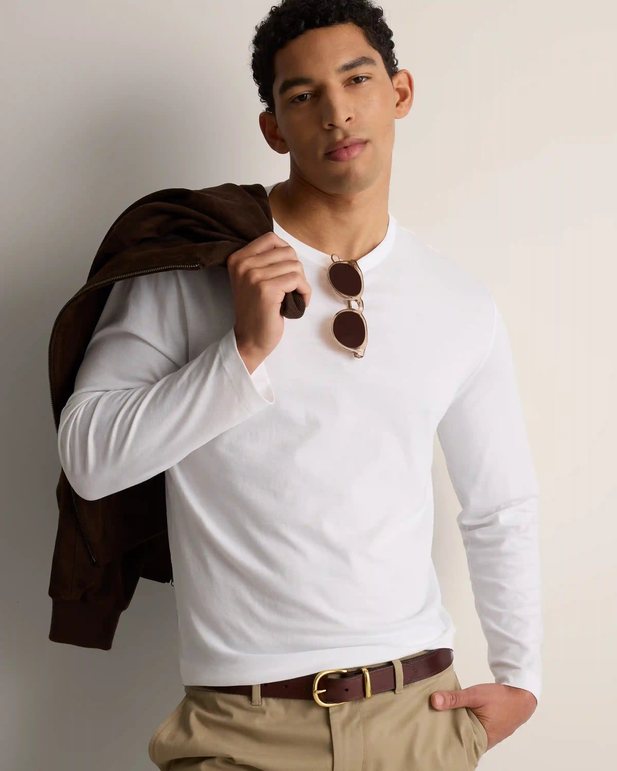 100% Pima Cotton Luxe Touch Long Sleeve Tee
