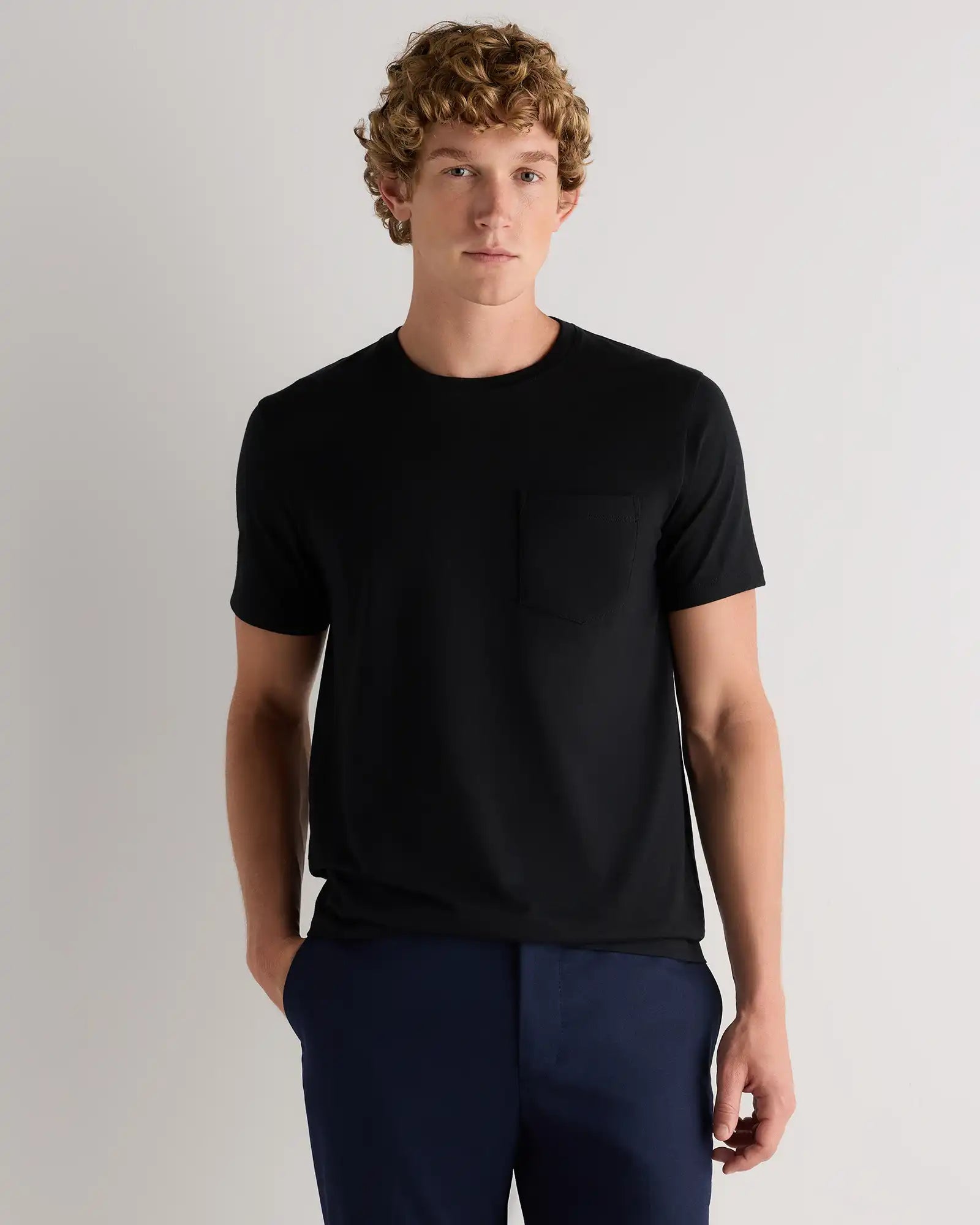 100% Pima Cotton Luxe Touch Pocket Tee