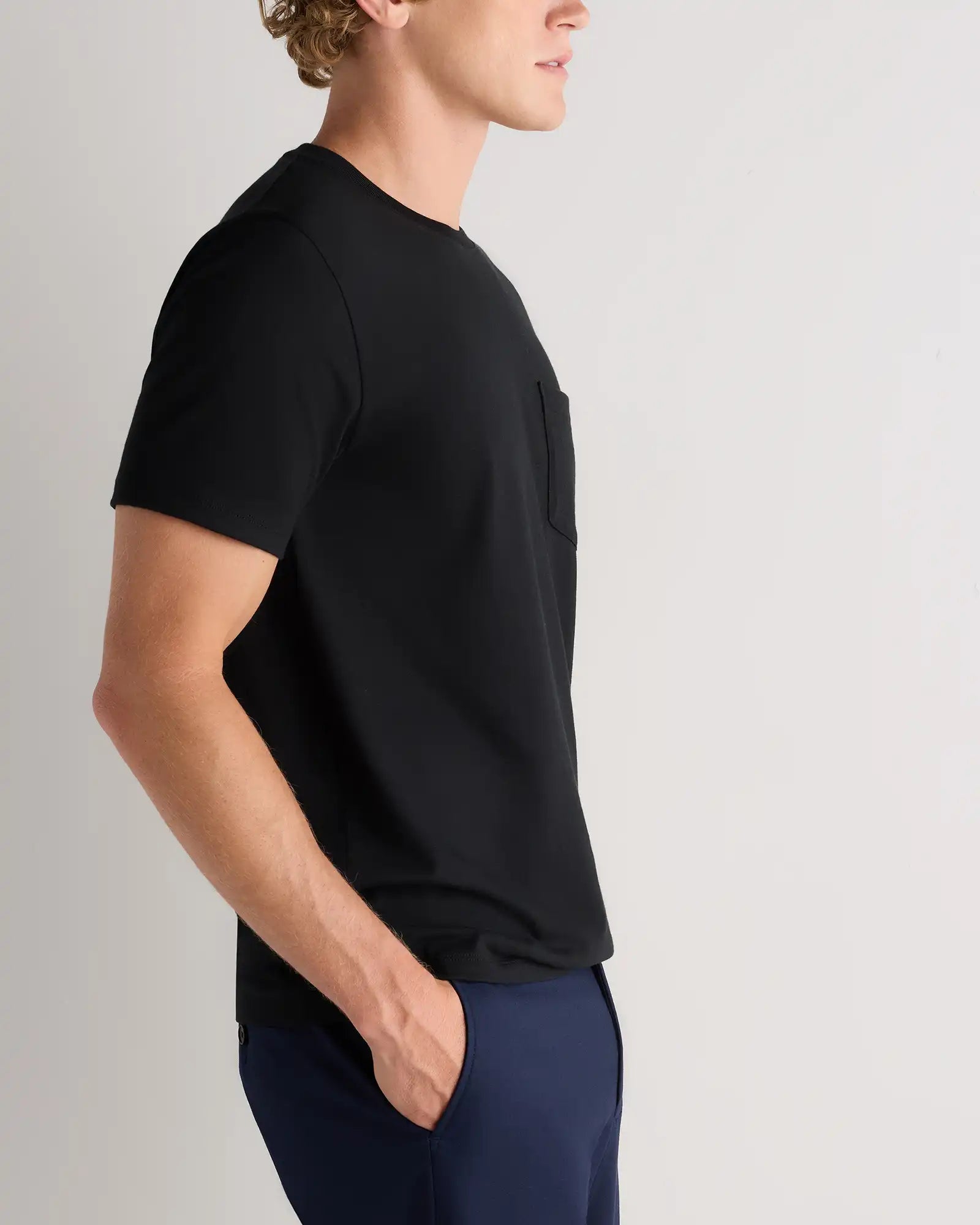 100% Pima Cotton Luxe Touch Pocket Tee