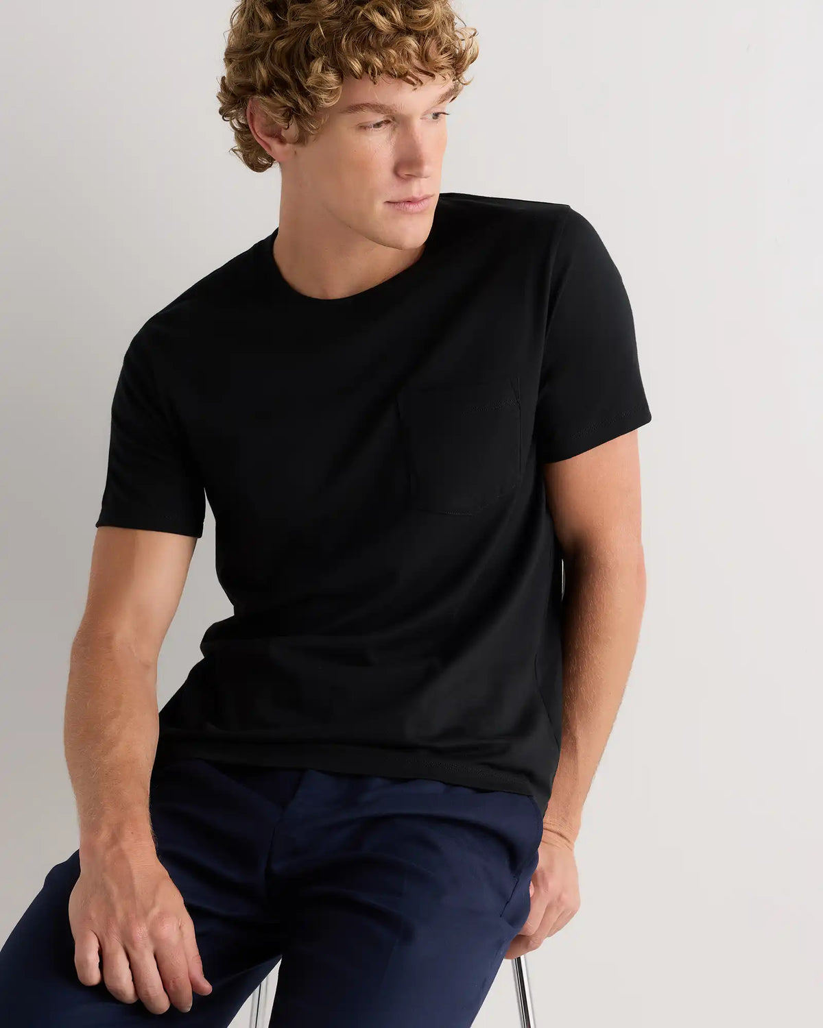 100% Pima Cotton Luxe Touch Pocket Tee