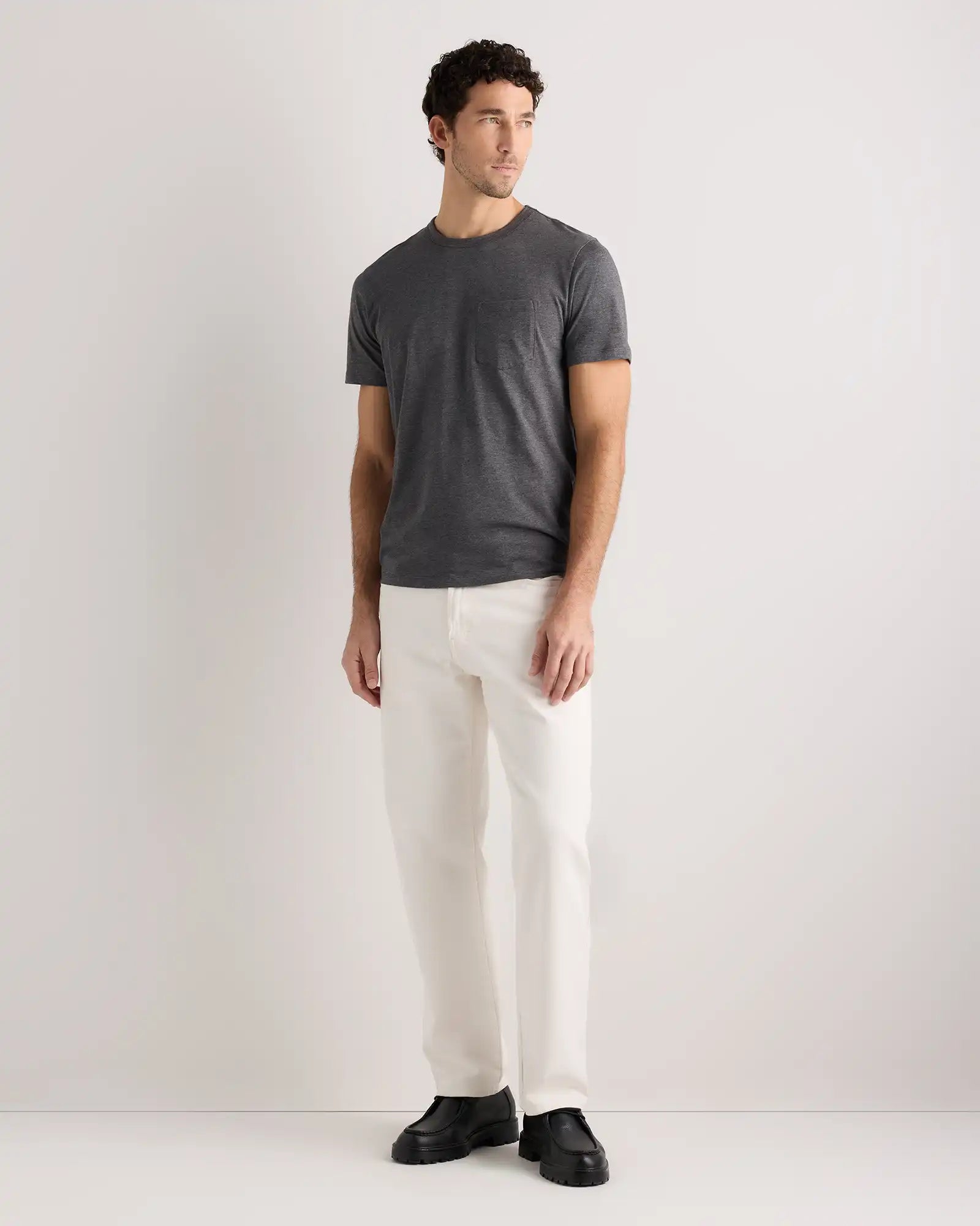100% Pima Cotton Luxe Touch Pocket Tee