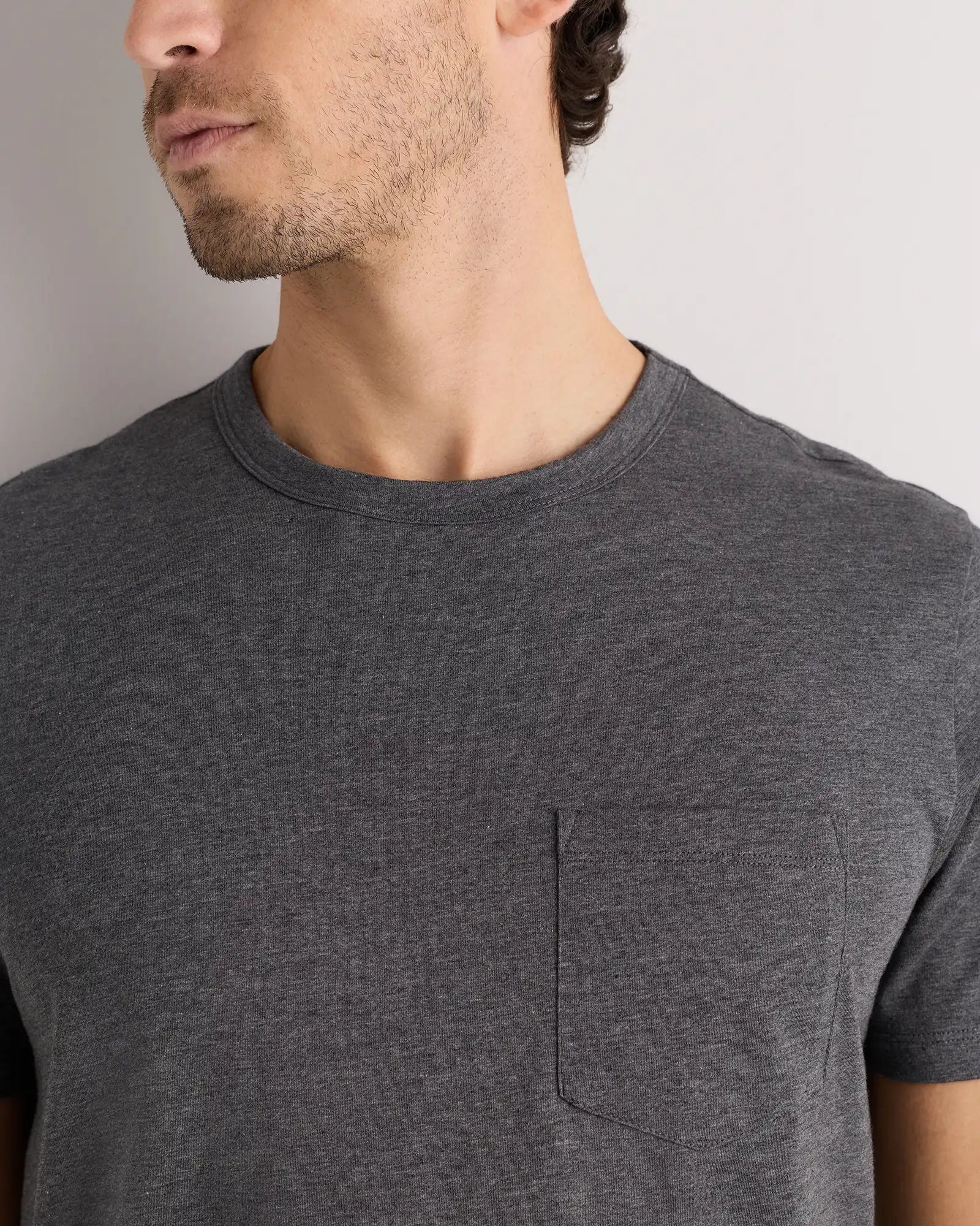 100% Pima Cotton Luxe Touch Pocket Tee