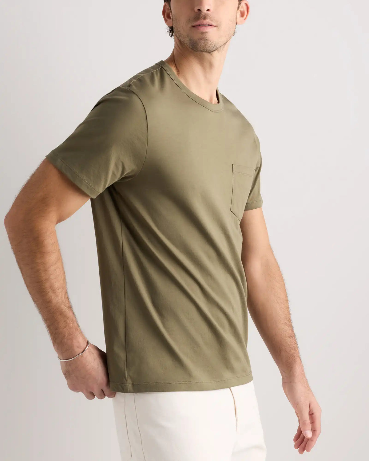 100% Pima Cotton Luxe Touch Pocket Tee