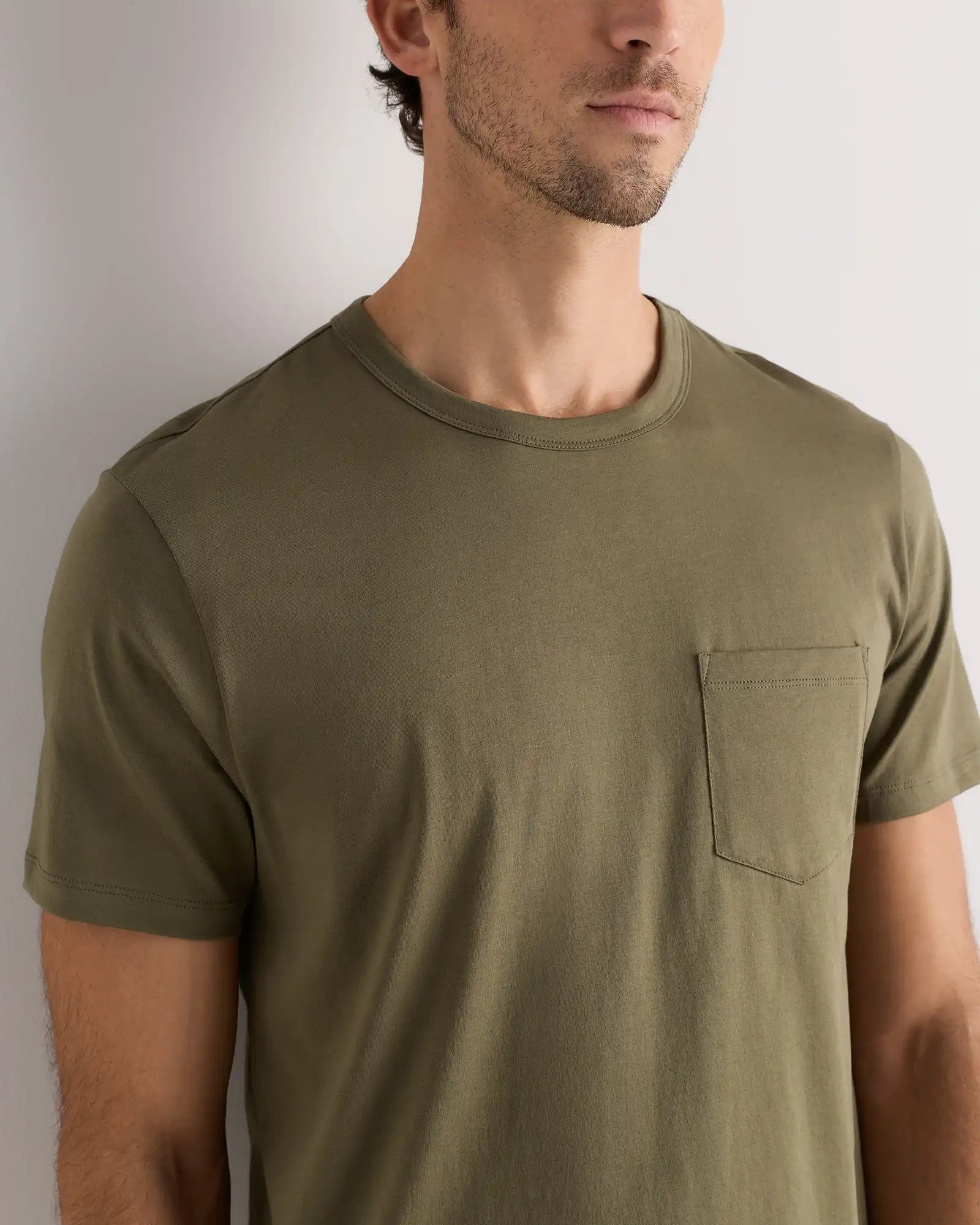 100% Pima Cotton Luxe Touch Pocket Tee