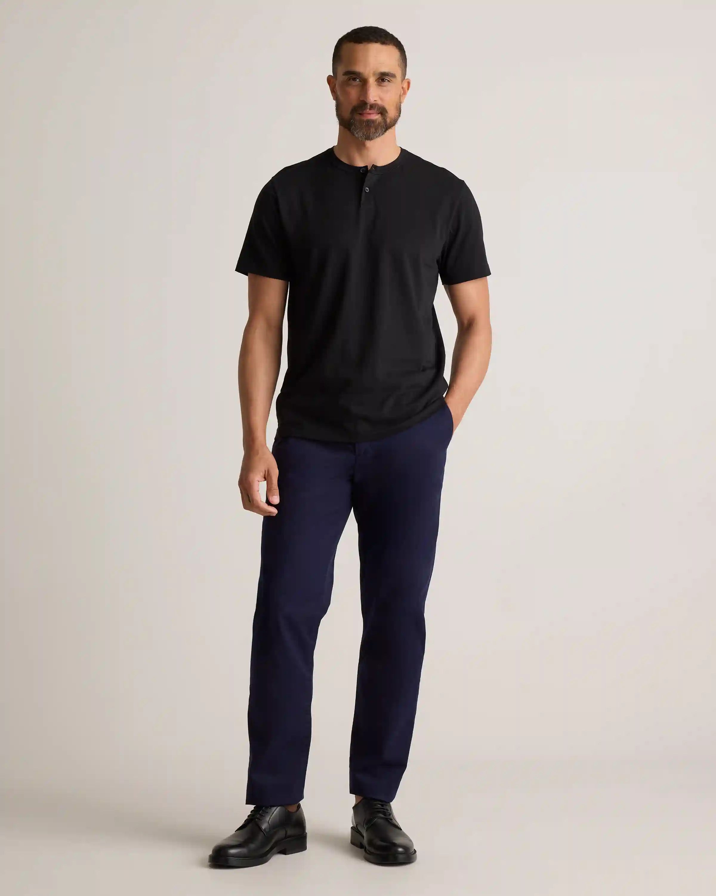 100% Pima Cotton Luxe Touch Henley