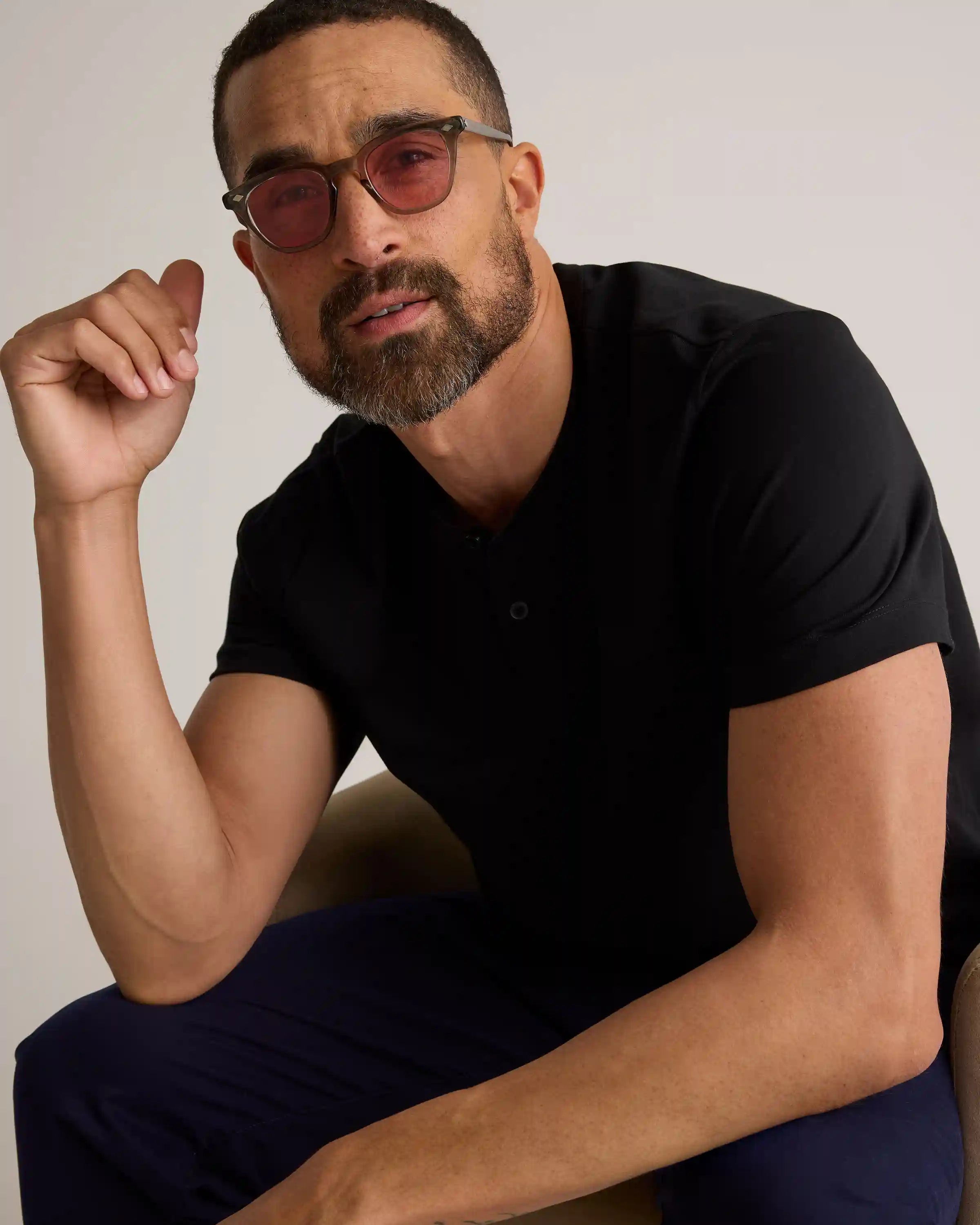 100% Pima Cotton Luxe Touch Henley