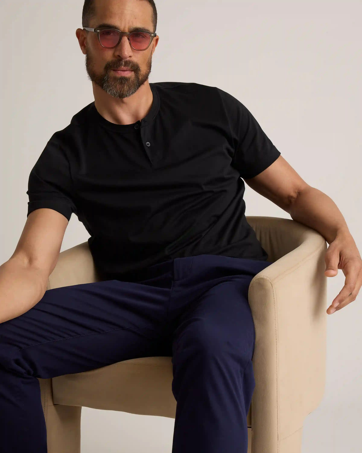 100% Pima Cotton Luxe Touch Henley
