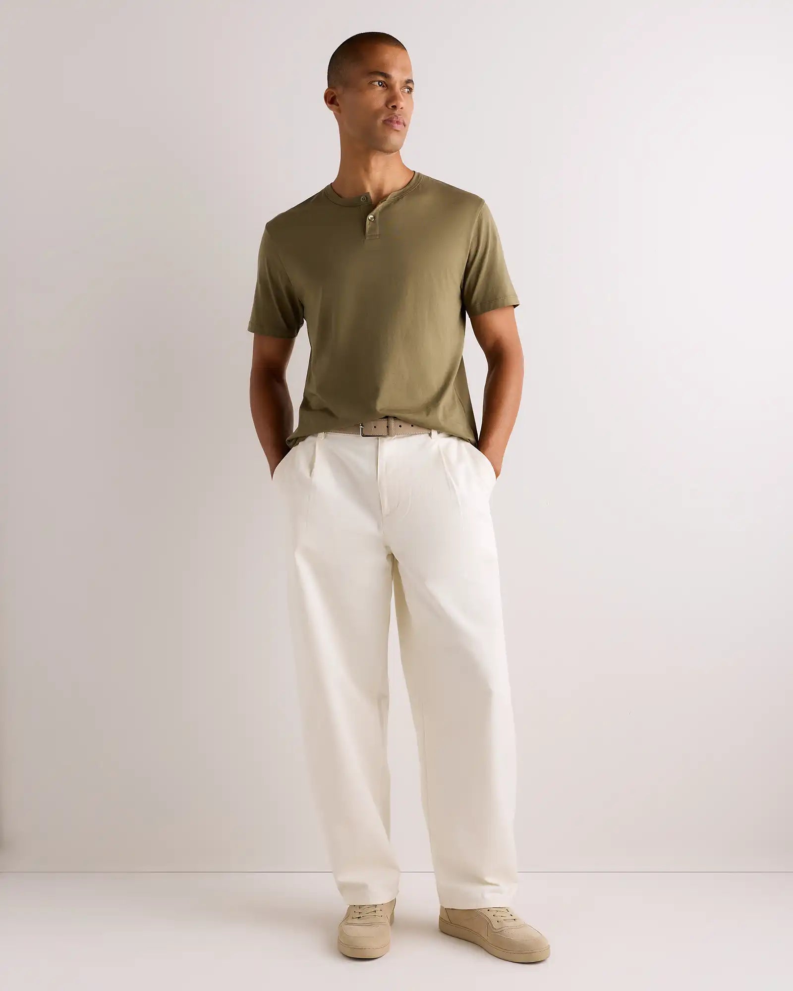 100% Pima Cotton Luxe Touch Henley