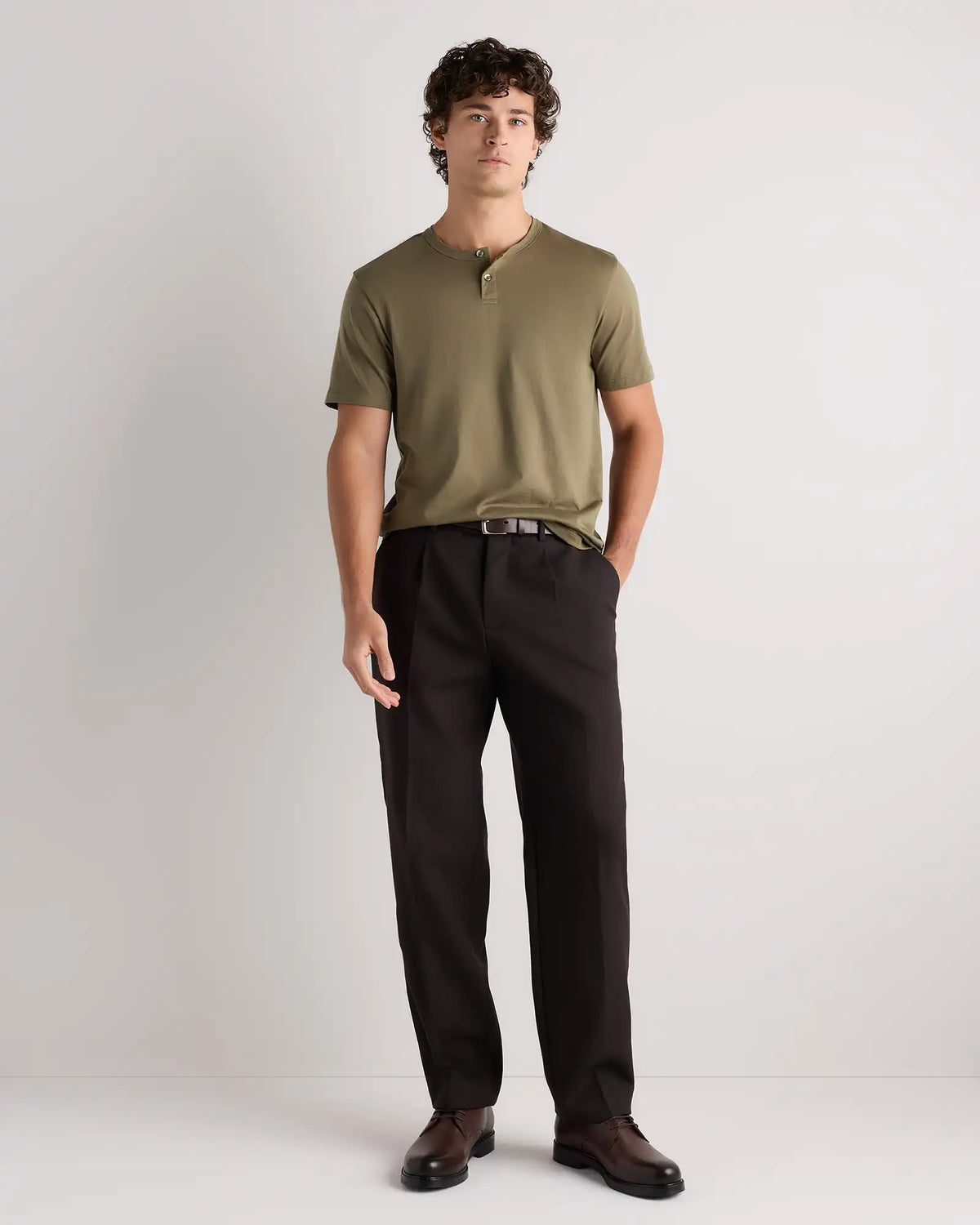 100% Pima Cotton Luxe Touch Henley