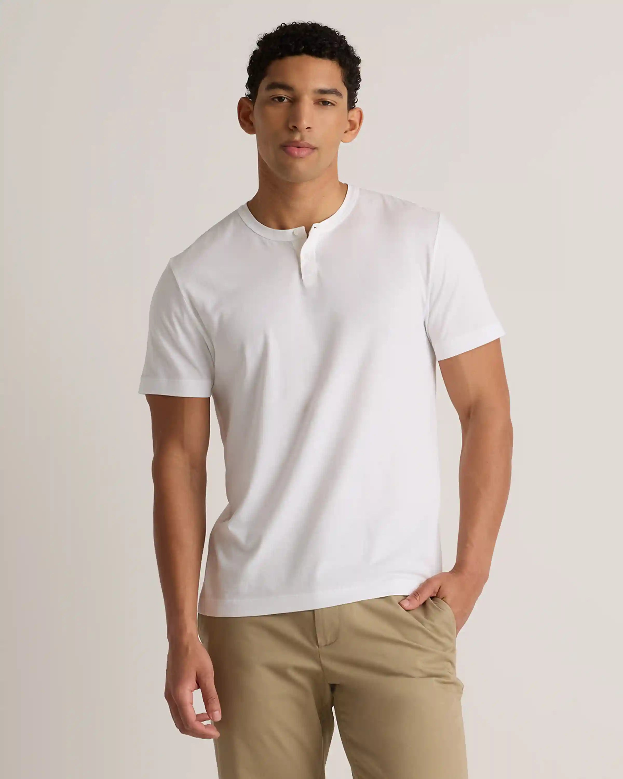 100% Pima Cotton Luxe Touch Henley