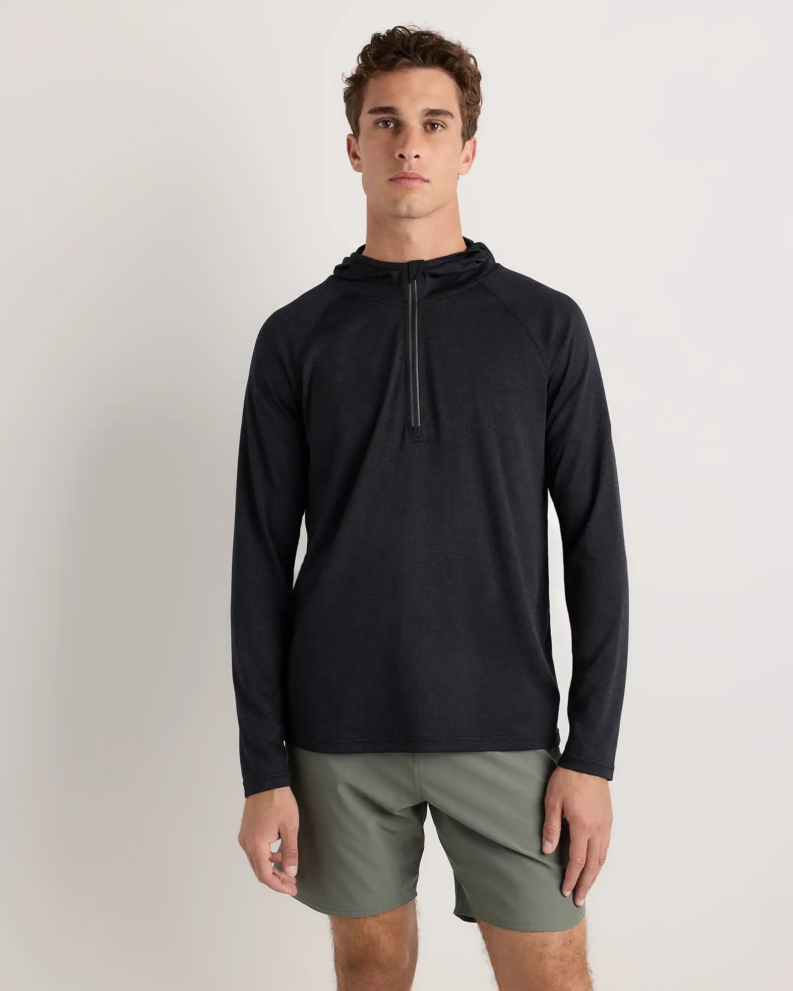 Mesh Performance Training Quarter Zip Hoodie