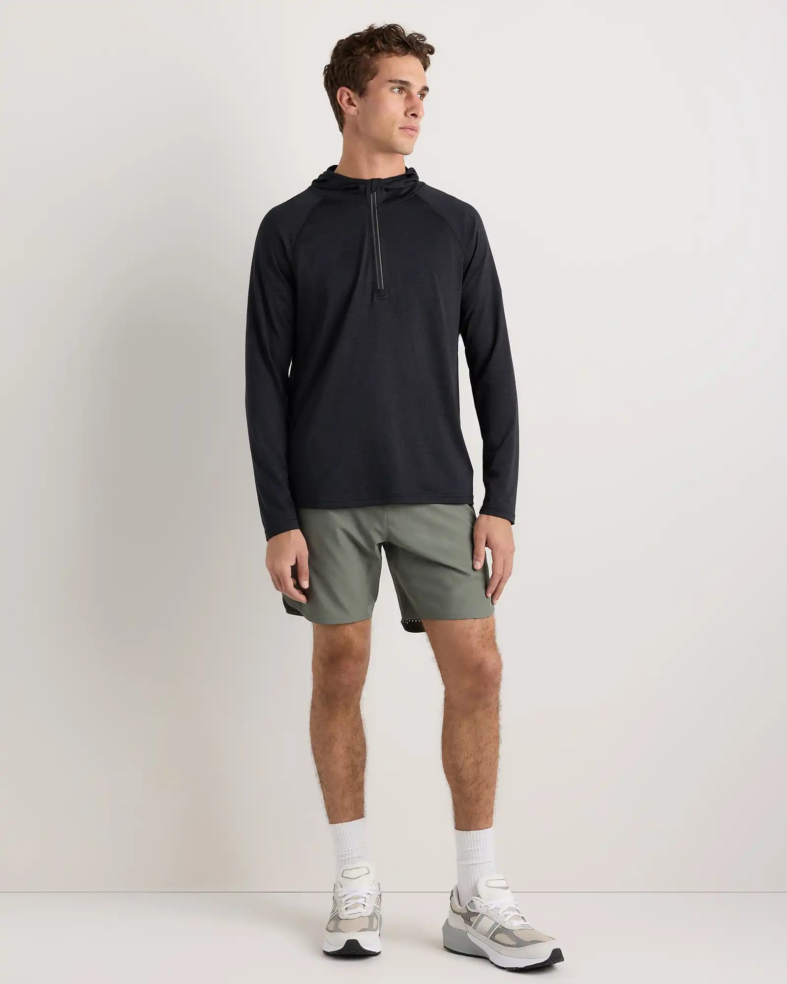 Mesh Performance Training Quarter Zip Hoodie