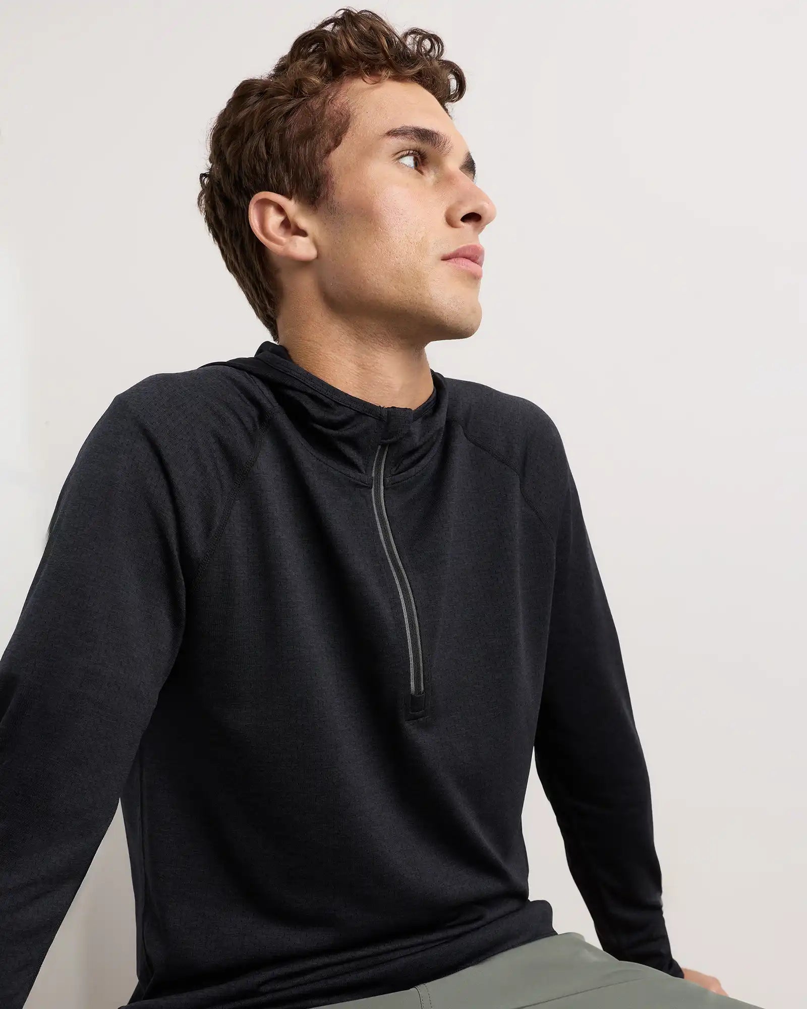 Mesh Performance Training Quarter Zip Hoodie