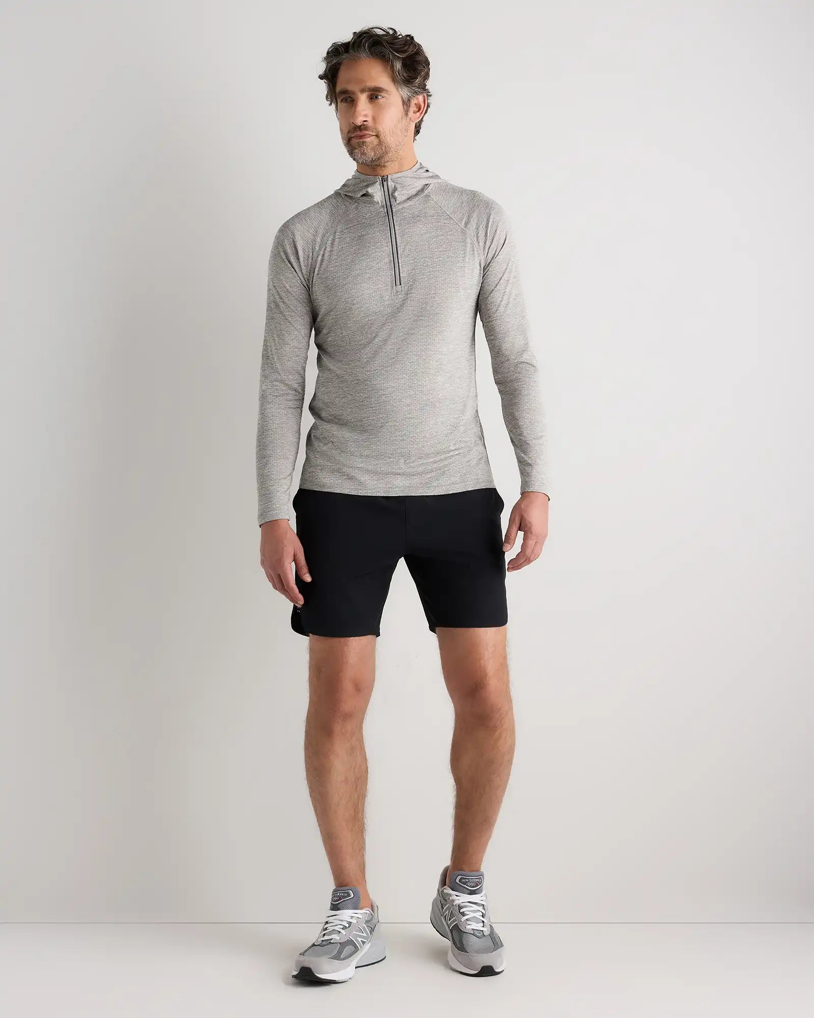 Mesh Performance Training Quarter Zip Hoodie