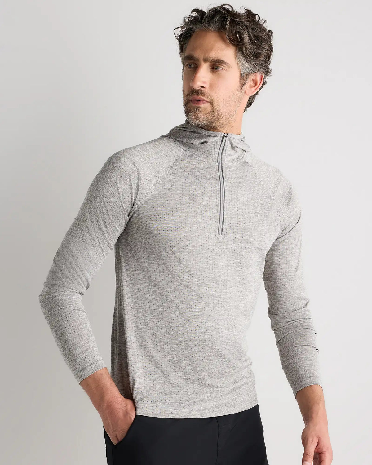 Mesh Performance Training Quarter Zip Hoodie