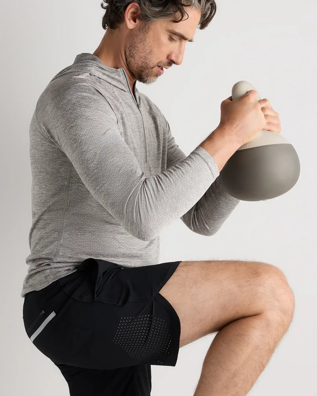 Mesh Performance Training Quarter Zip Hoodie