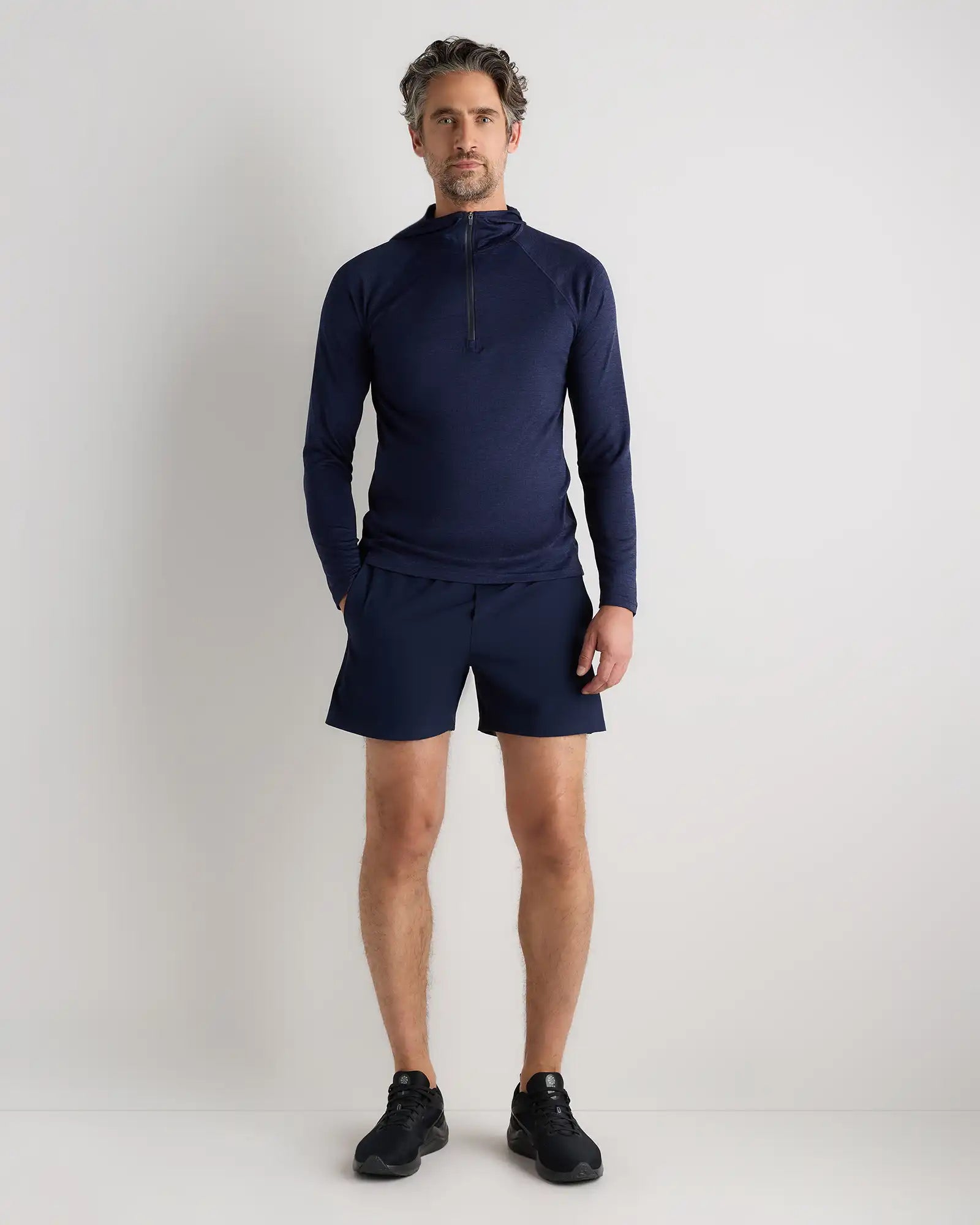 Mesh Performance Training Quarter Zip Hoodie