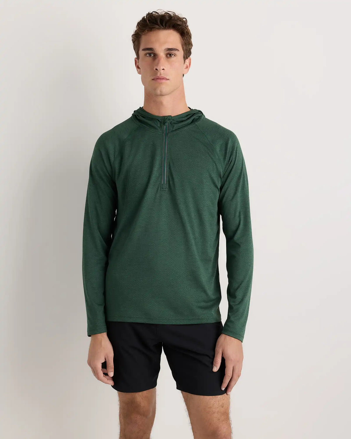 Mesh Performance Training Quarter Zip Hoodie